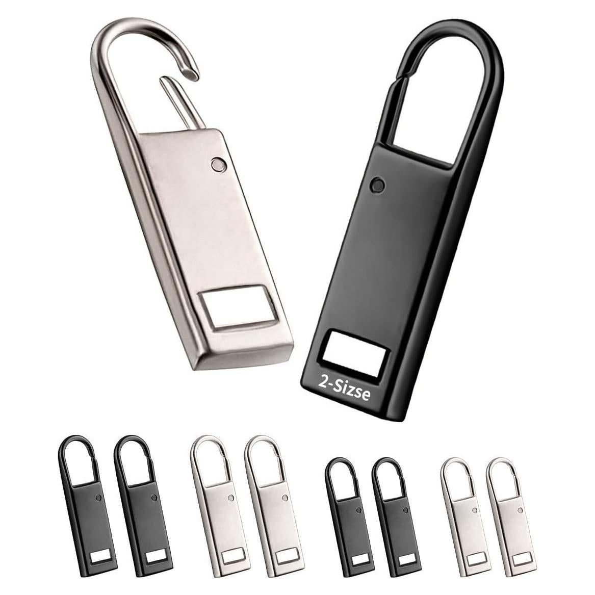 Kit de Reemplazo Tiradores de Cremallera Metal 8 PCS 1 uno disfrutar