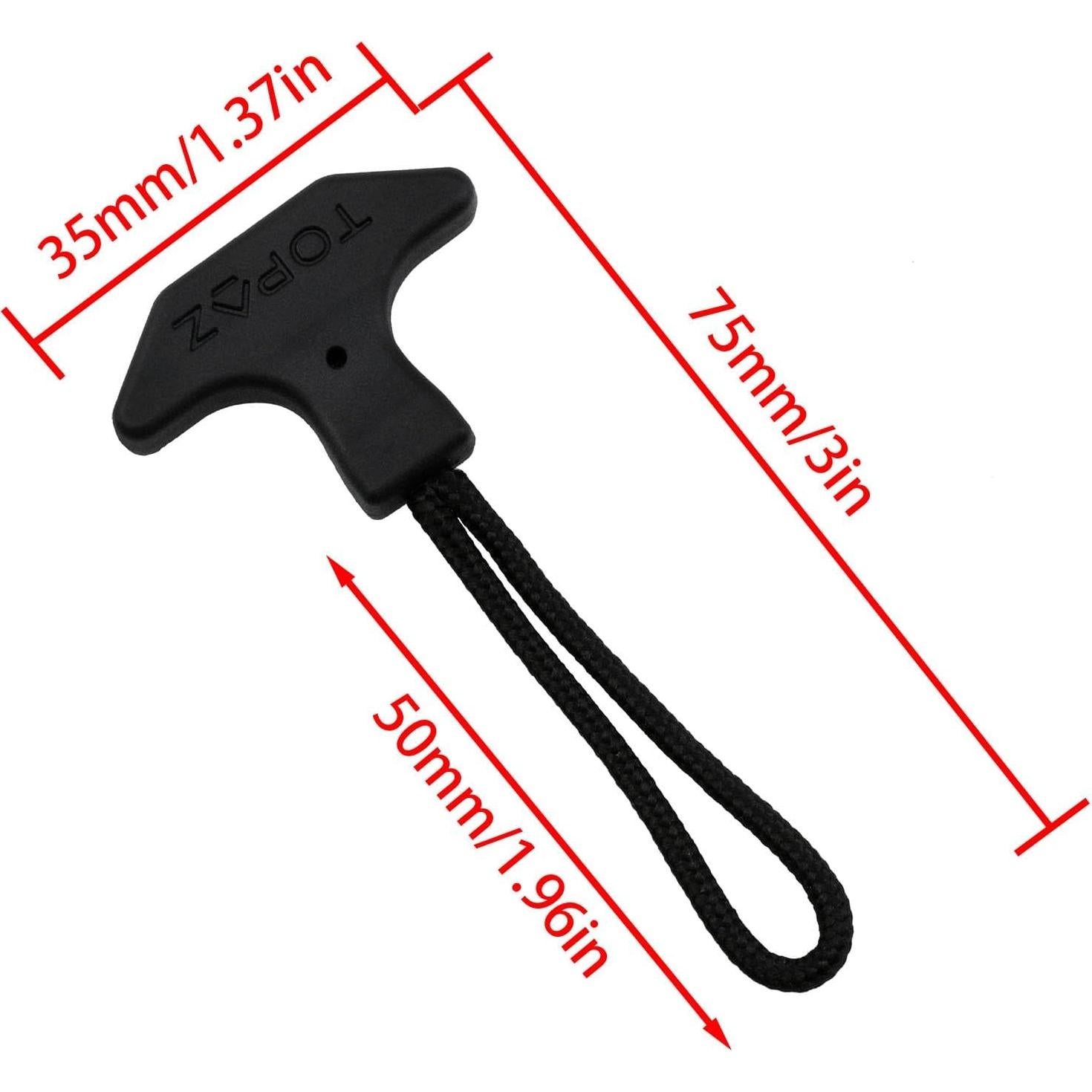 Cuerda de Tirador de Cremallera TPU Lovelysp - 4 Piezas