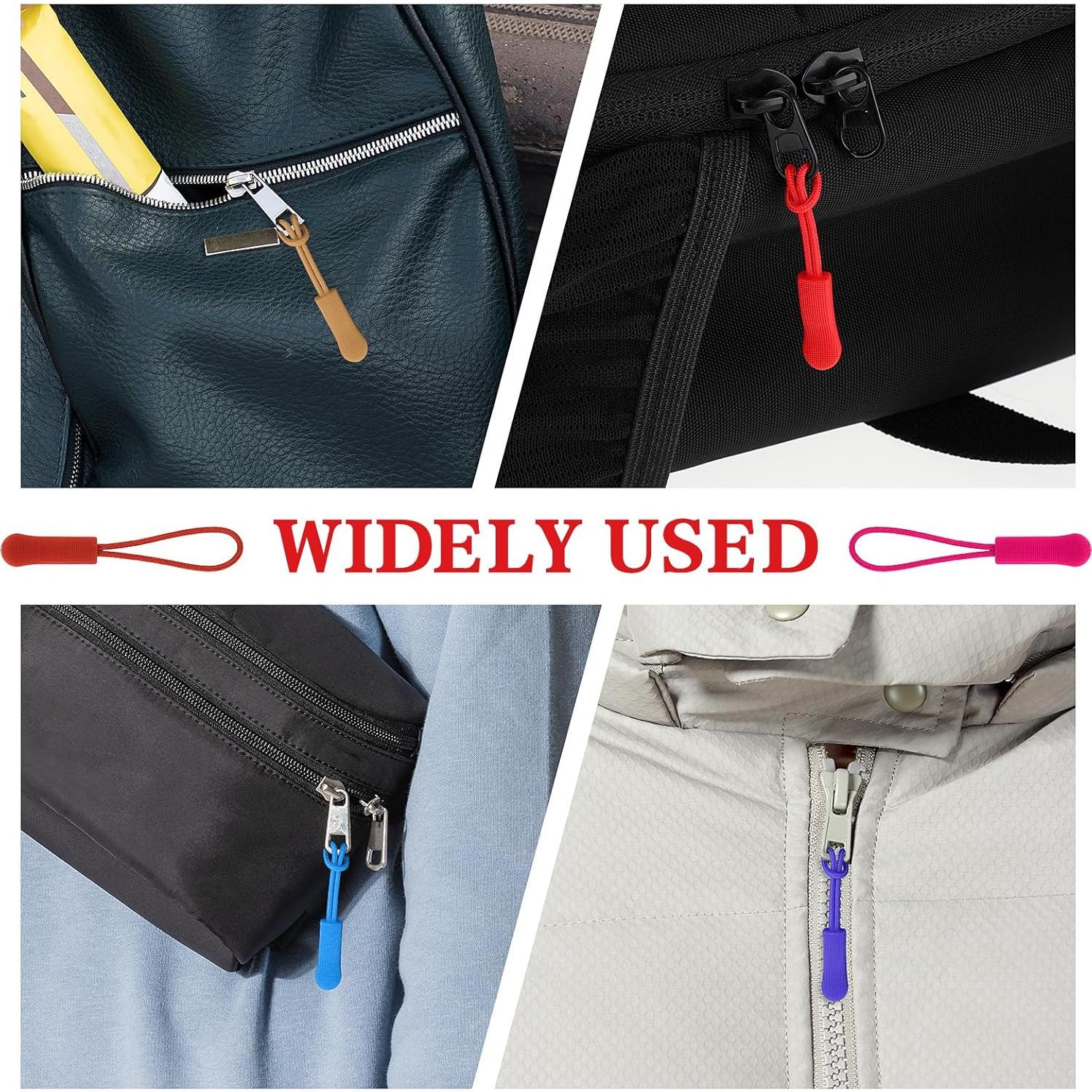 50 Piezas Reemplazo Tiradores de Cremallera Multicolor Bremorou