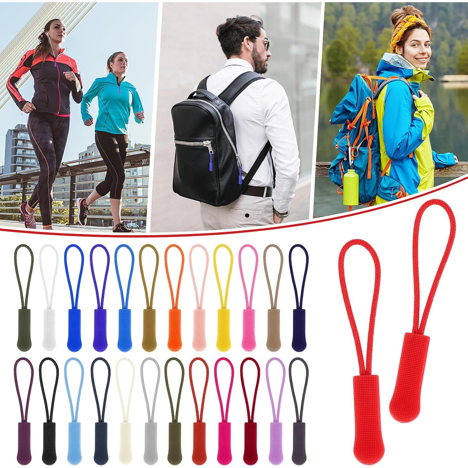 50 Piezas Reemplazo Tiradores de Cremallera Multicolor Bremorou