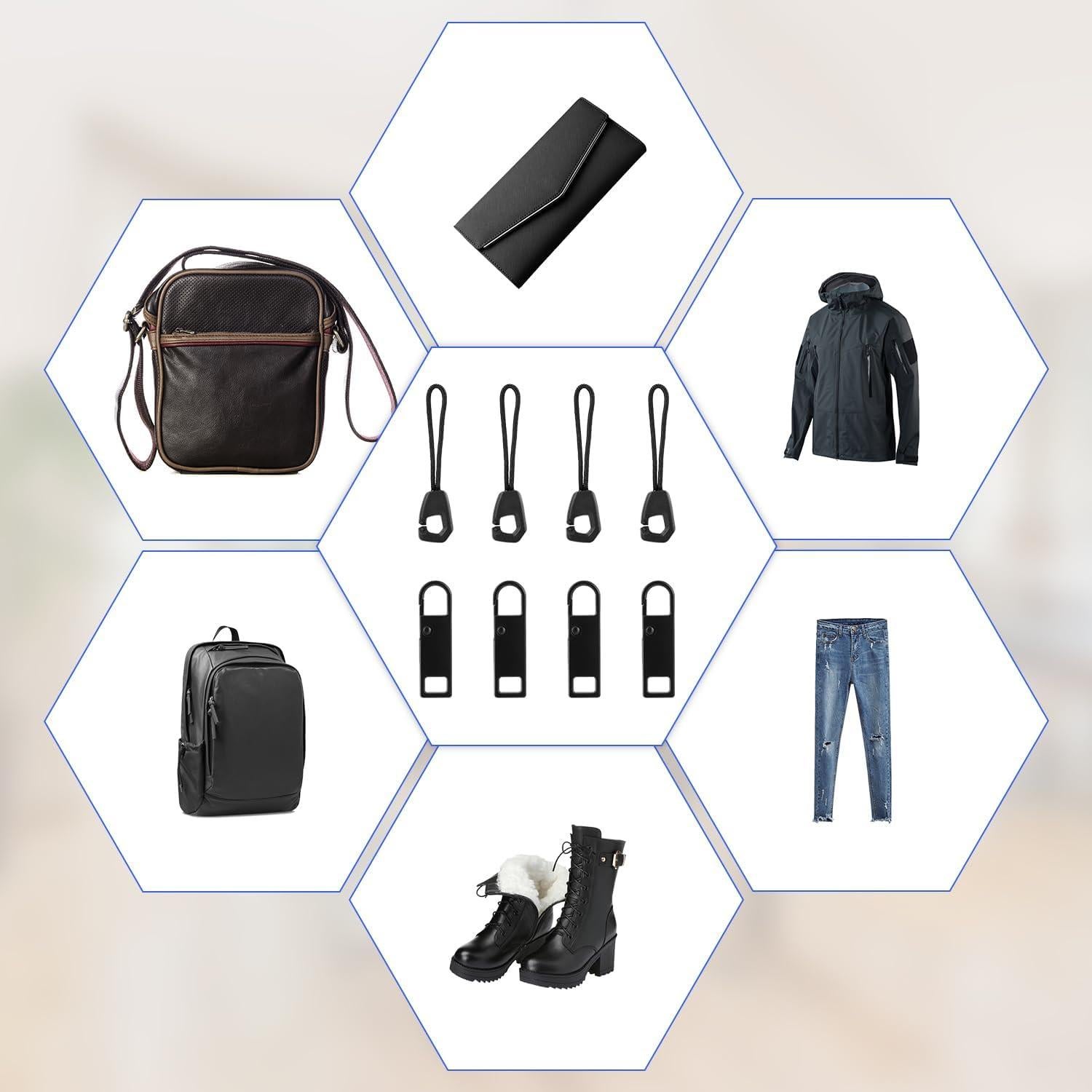 Kit de Reemplazo de Tiradores de Cremallera 8 Piezas Gosknor