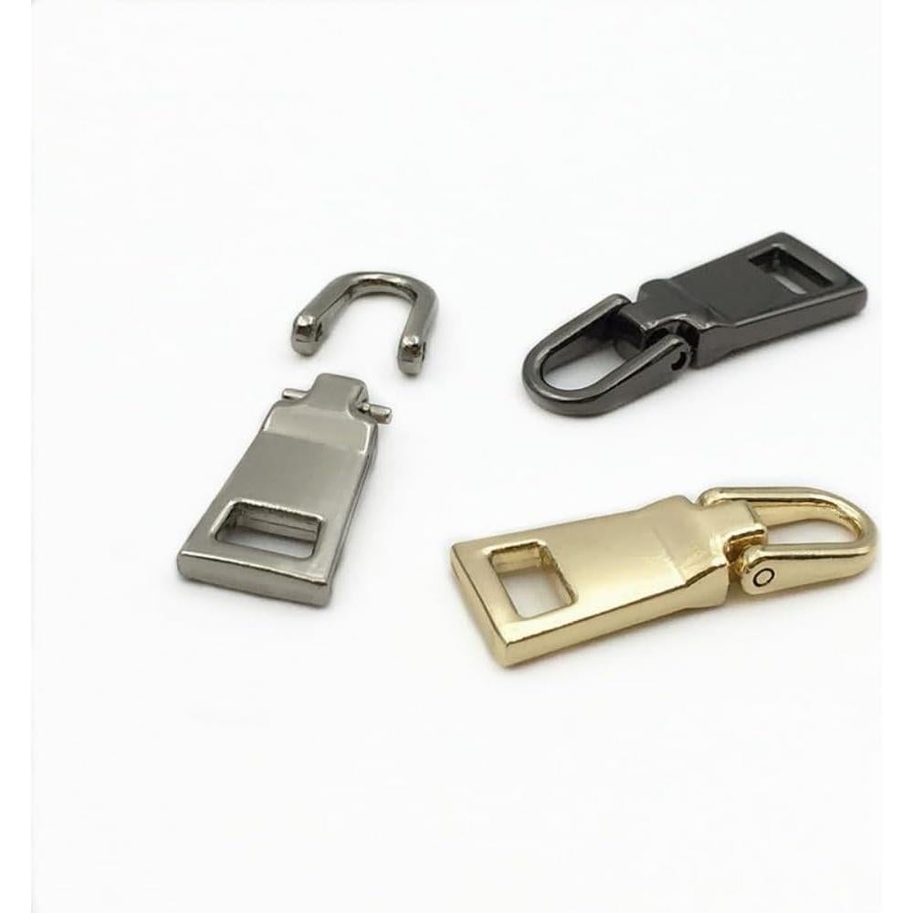 Tirador de Cremallera TypoGrove Dorado para Reparación de Equipaje