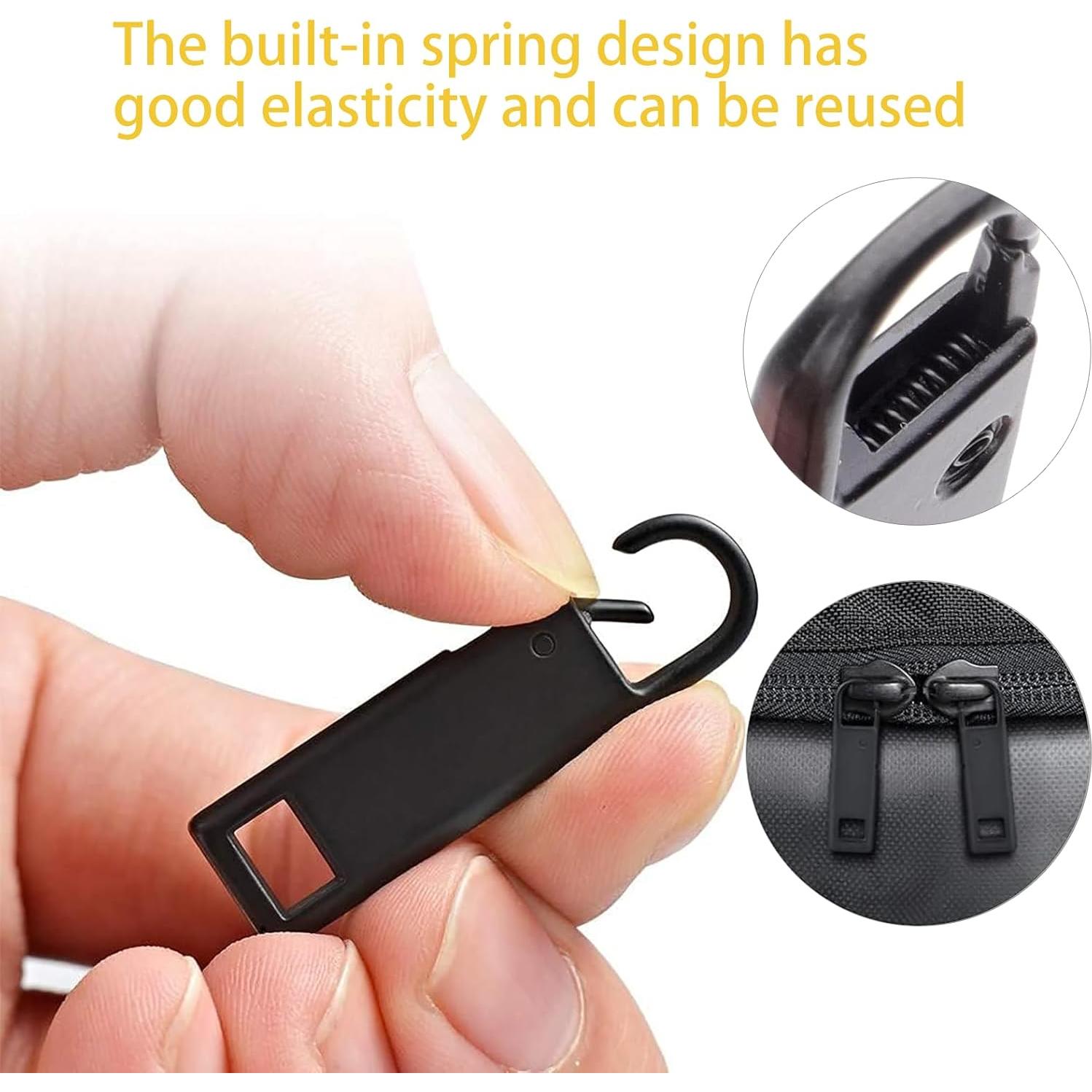 10 Piezas Tiradores de Cremallera Metal ZenithFast 3.7cm