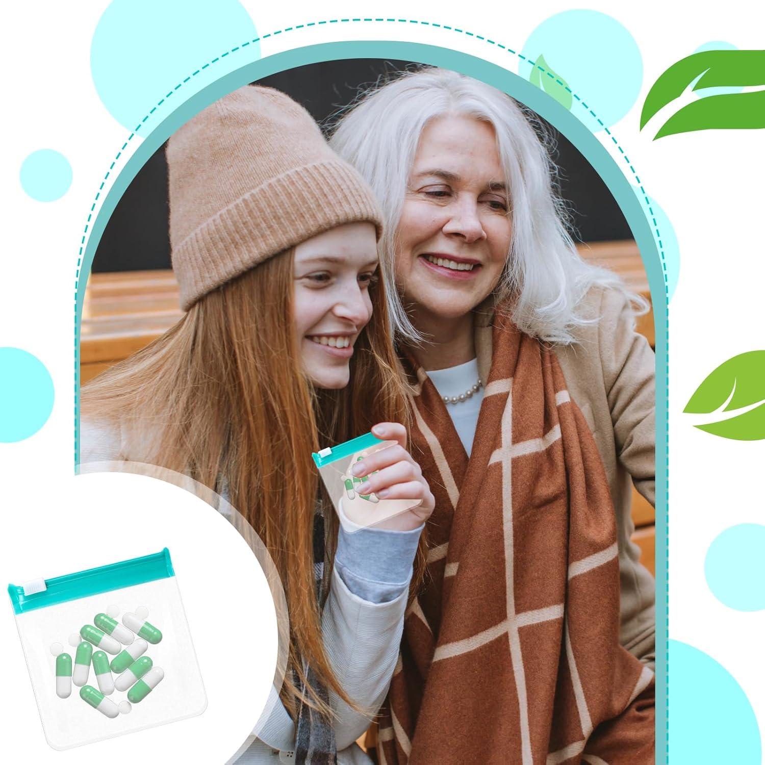 Bolsas de Pastillas Reutilizables Sliverdew 7 Piezas 7.5x7.5cm