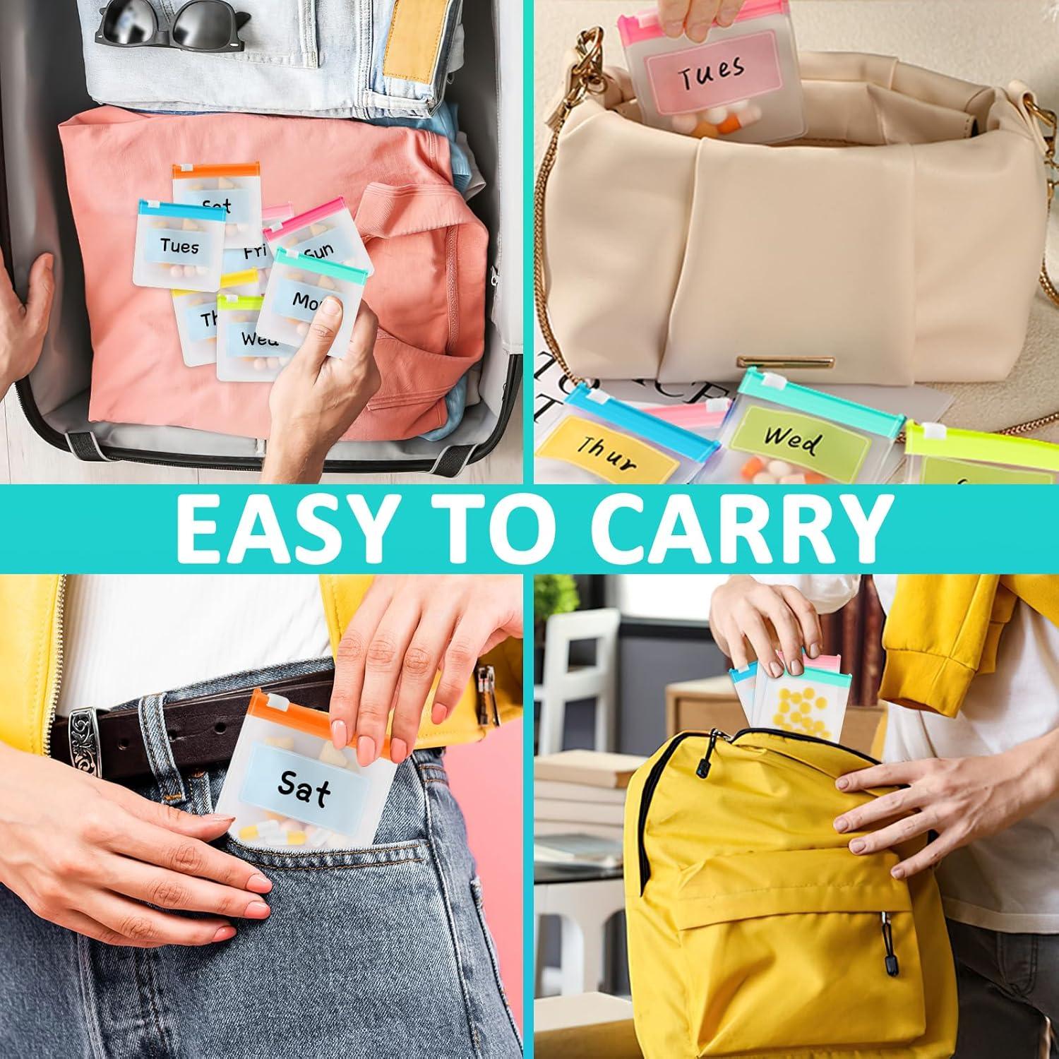 Set 25 Bolsas de Píldoras Reutilizables MARFOREVER 75x75mm