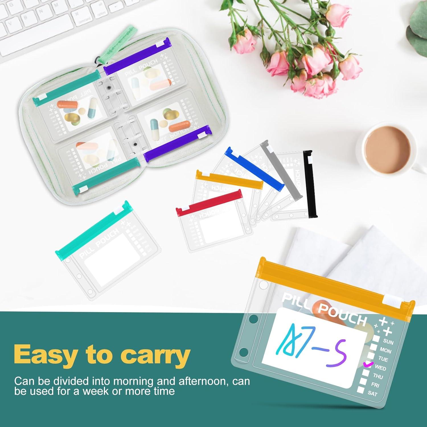 Organizador de Pastillas Timueetech A7-S Verde a Prueba de Agua