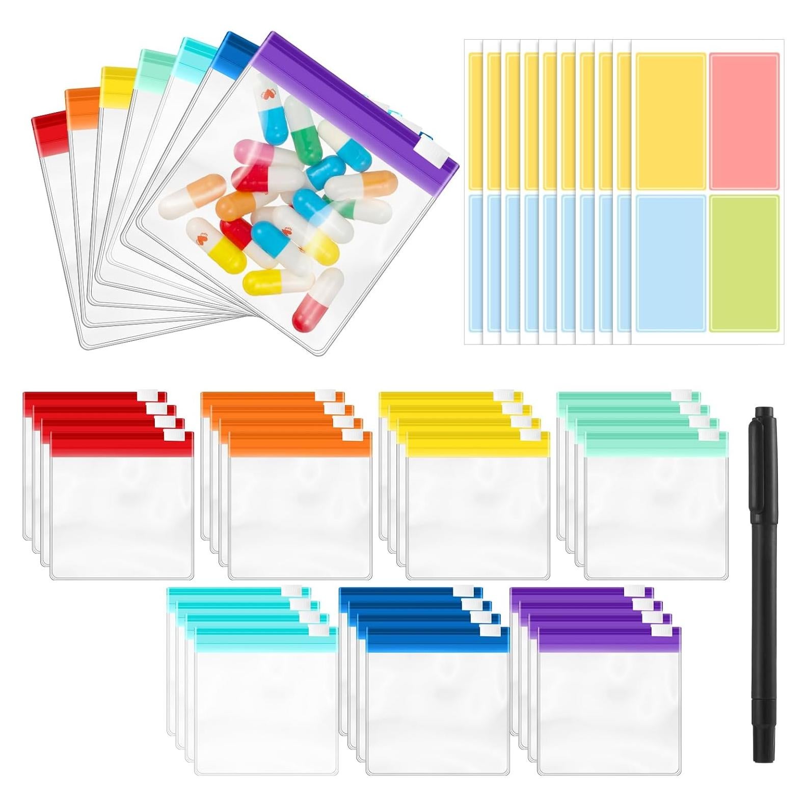 39 Piezas Bolsas Organizadoras de Pastillas ProSuites Reutilizables