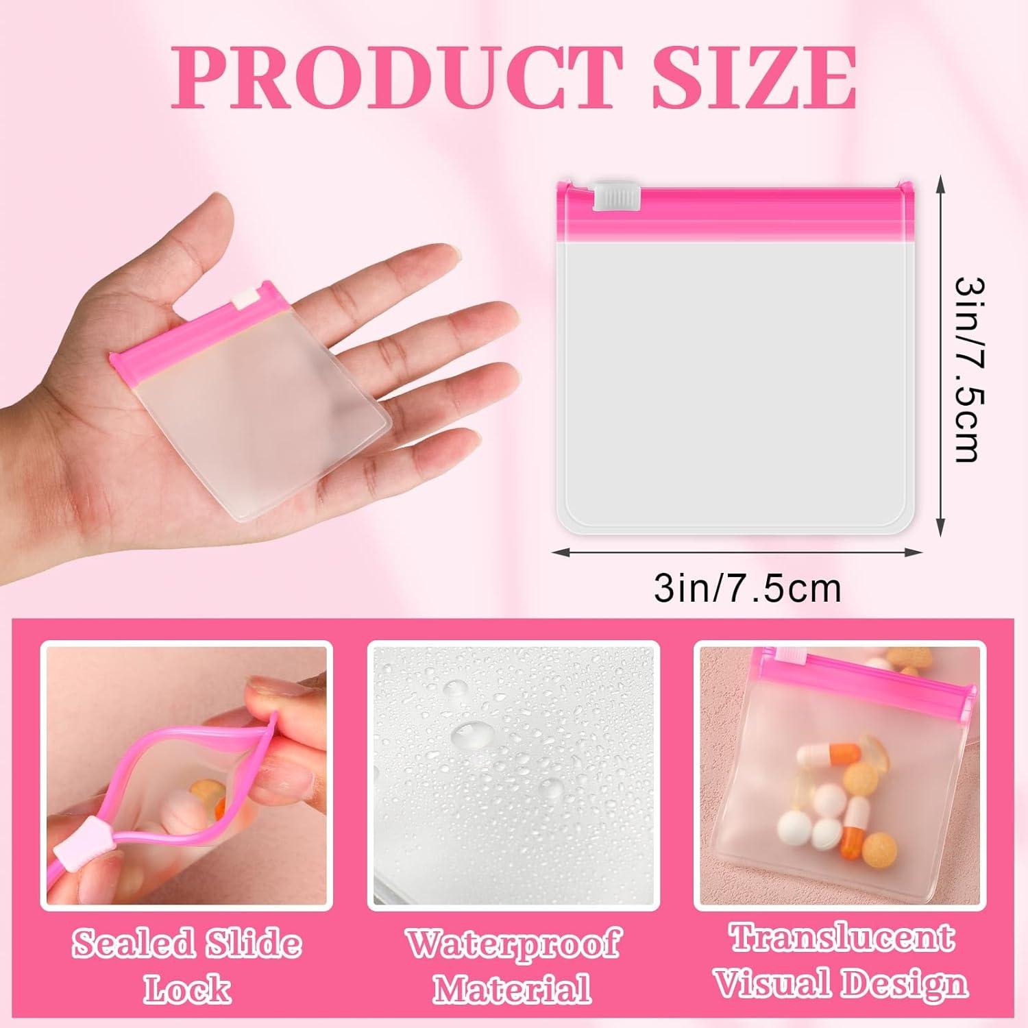 Organizador de Píldoras MARFOREVER Rosa 39 Pcs con Etiquetas