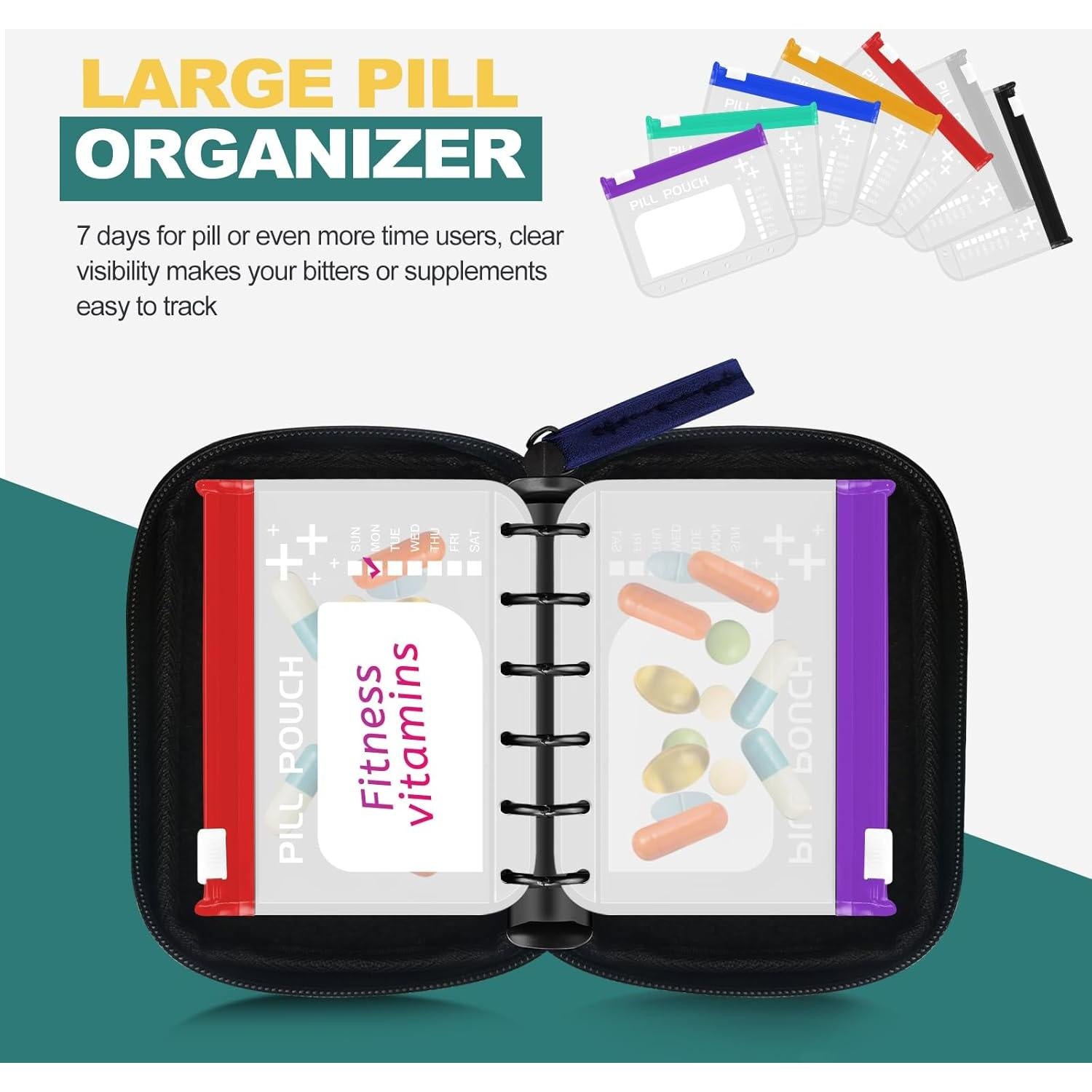 Organizador de Pastillas Timueetech A7-L a Prueba de Agua