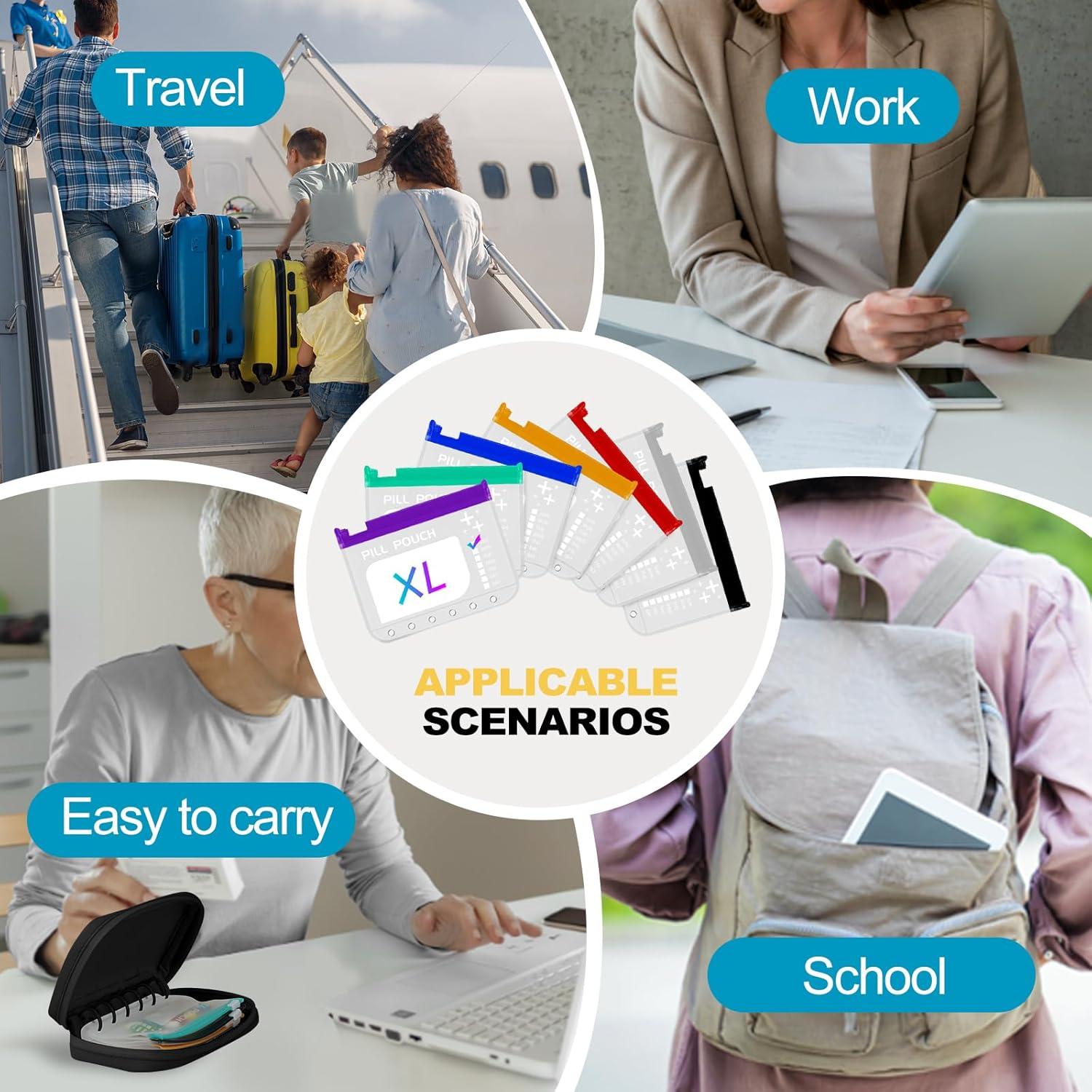 Juego de Bolsas de Pastillas Reutilizables A7-L Timueetech