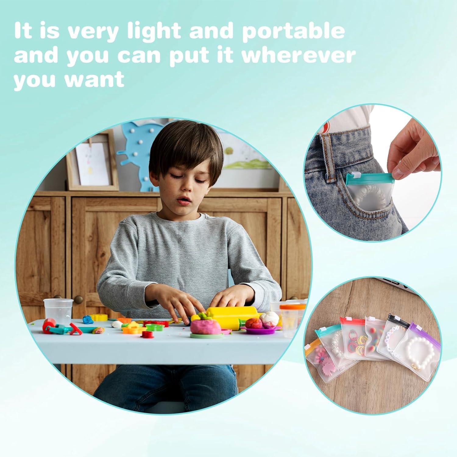 12 Bolsas de Medicamentos Reutilizables Abeillo 7.5x7.5cm