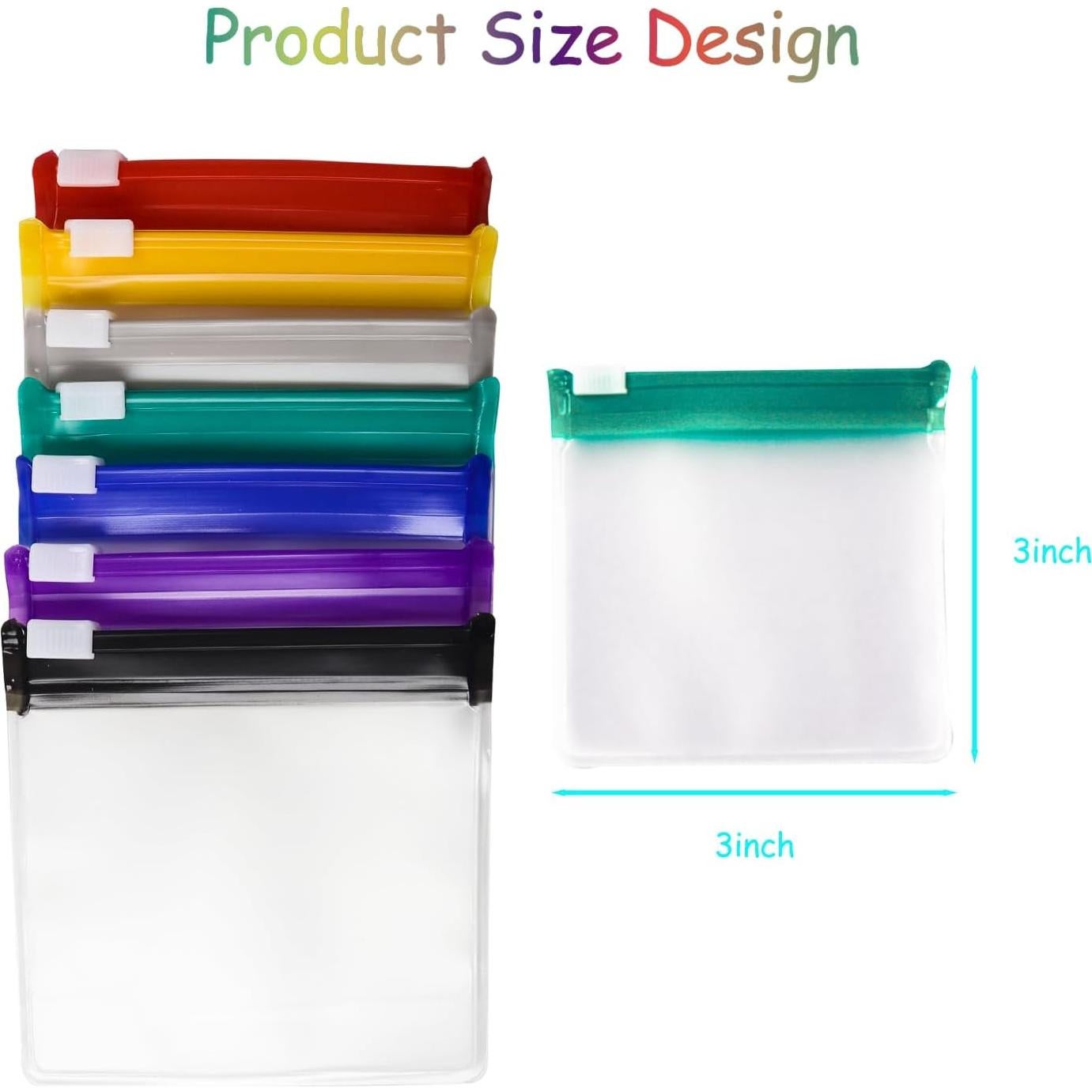 Juego de 28 Bolsas de Pastillas Reutilizables SUPPHOUS 7 Colores