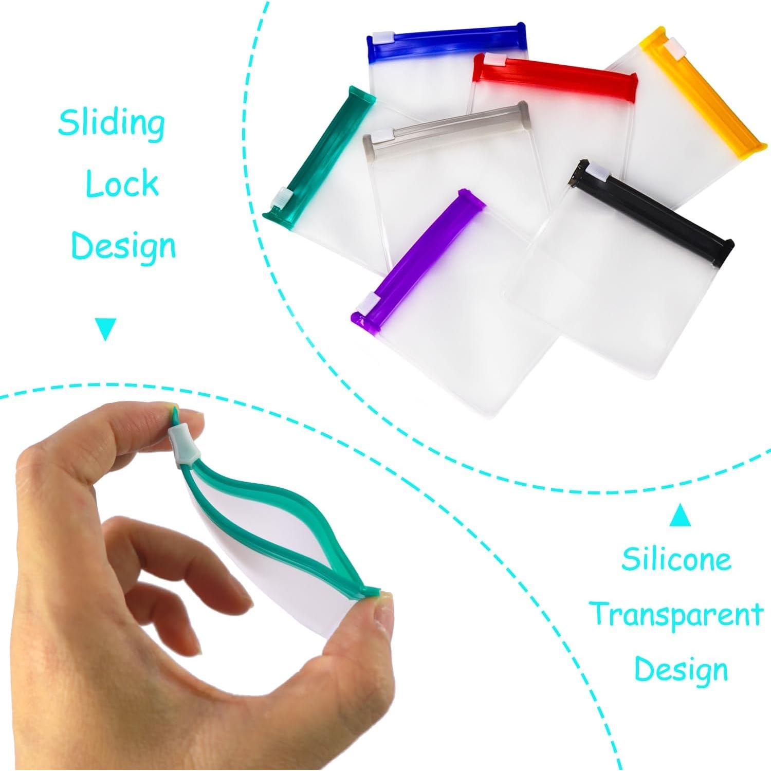 Juego de 28 Bolsas de Pastillas Reutilizables SUPPHOUS 7 Colores