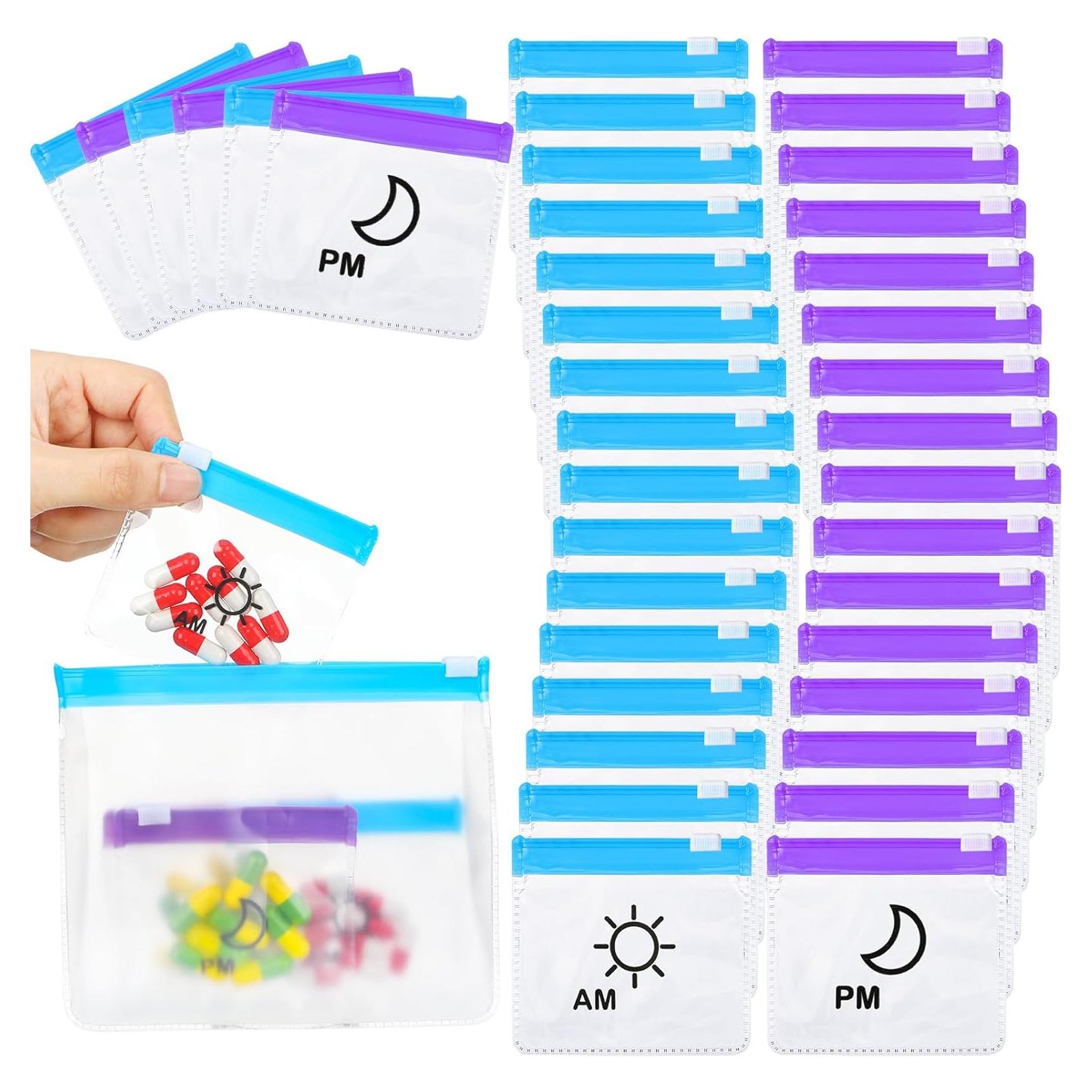 56 Bolsas de Pastillas Reutilizables Colarr - Organizador Diario