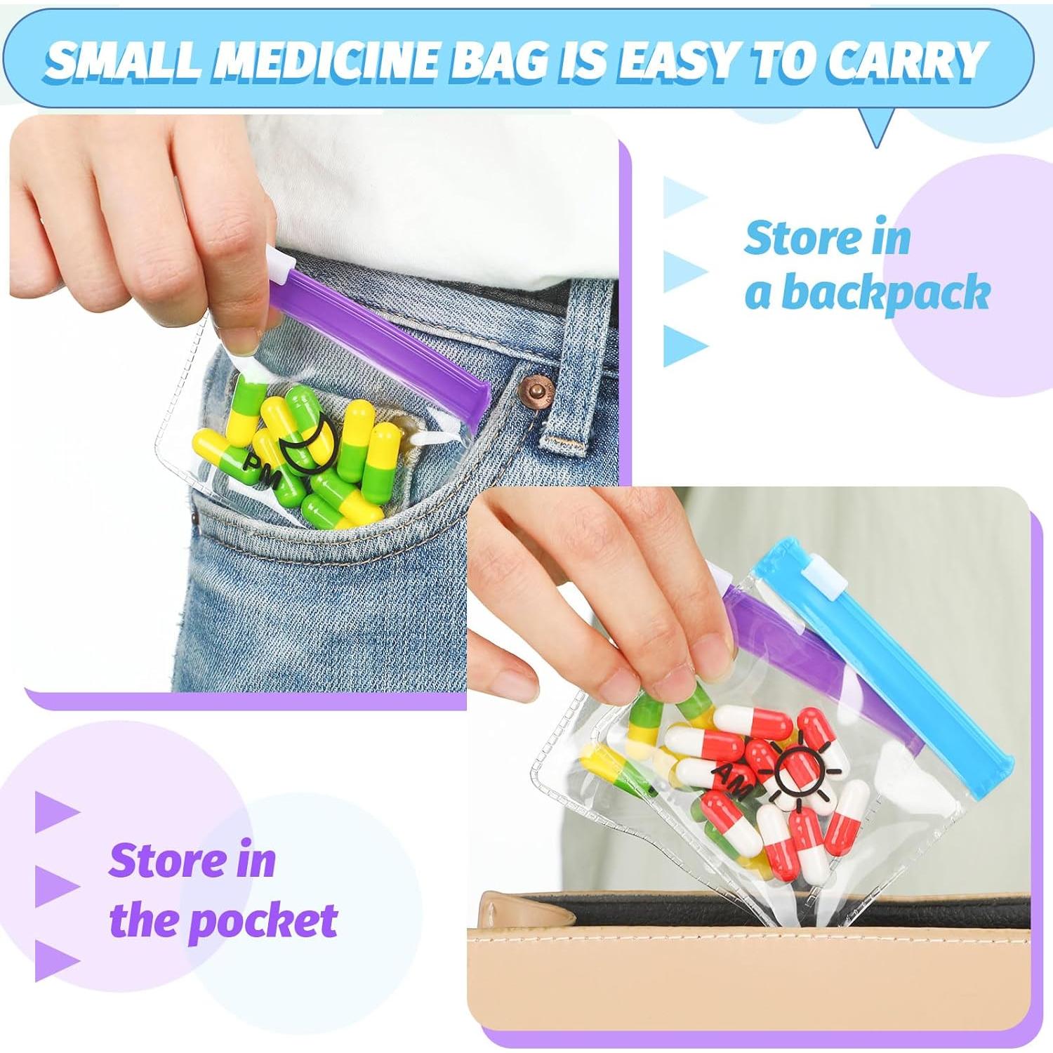 56 Bolsas de Pastillas Reutilizables Colarr - Organizador Diario