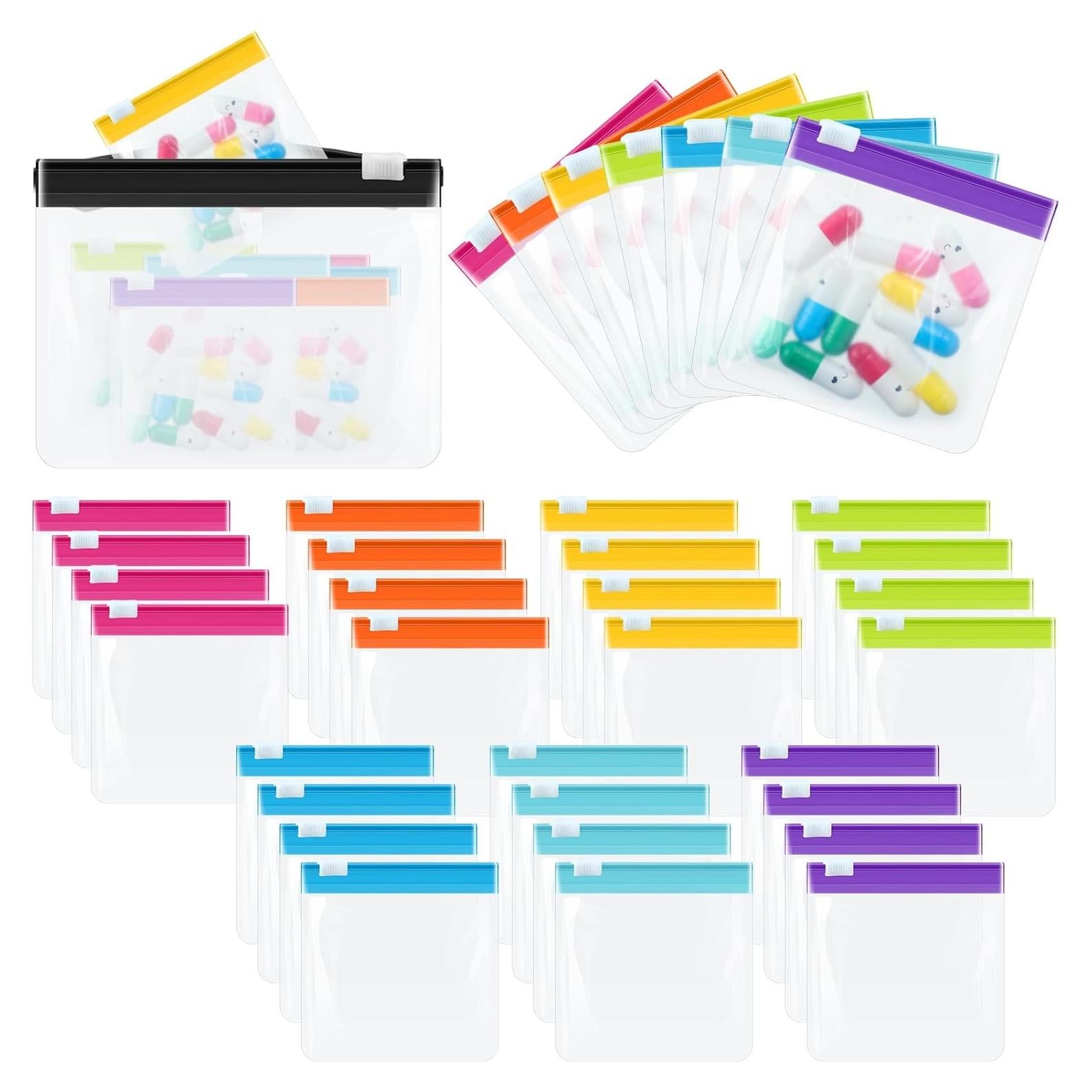 Set 29 Bolsas de Píldoras Reutilizables Sherr 7.6x7.6cm