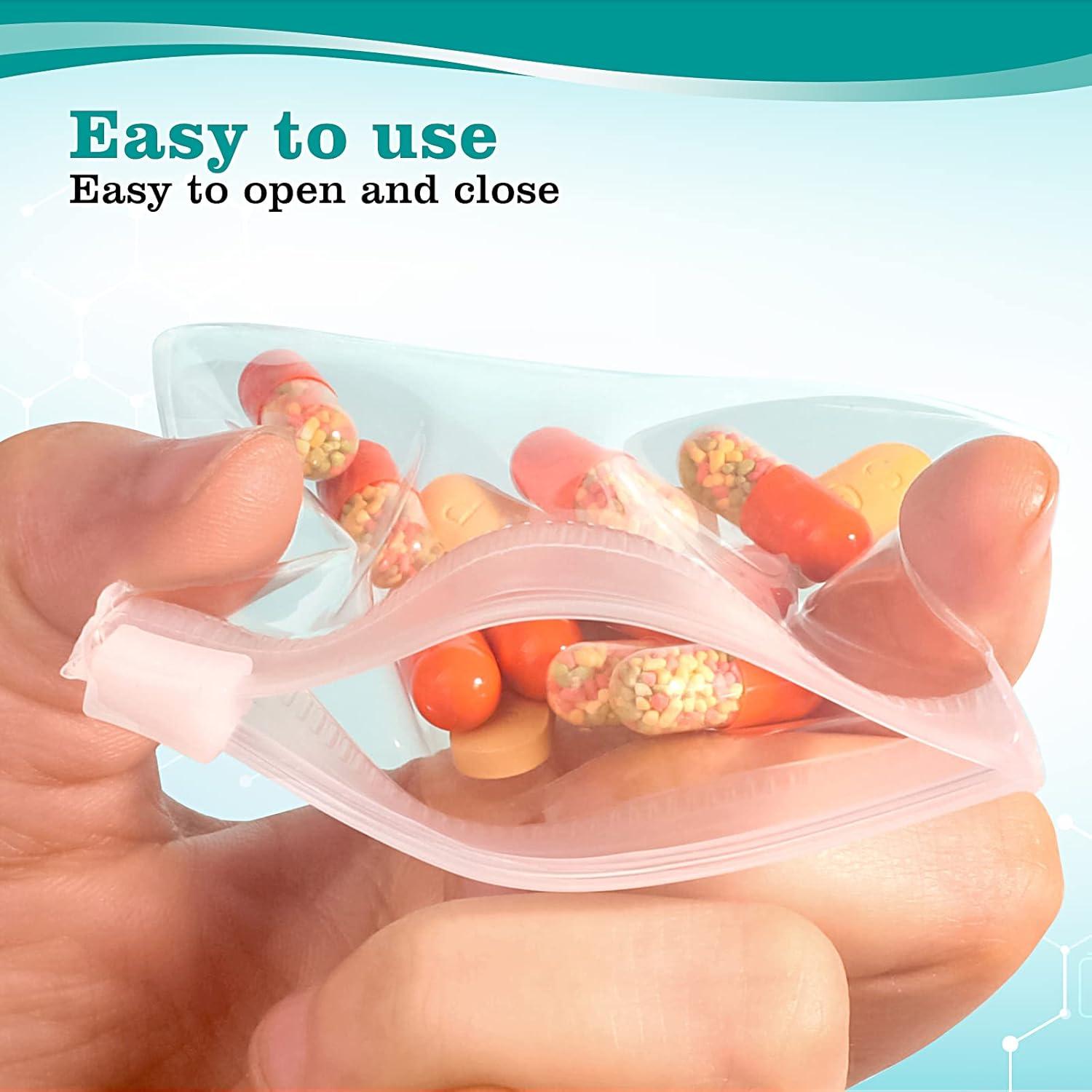 Paquete de 36 Bolsas Reutilizables Transparentes 3x7 cm MZRoyal