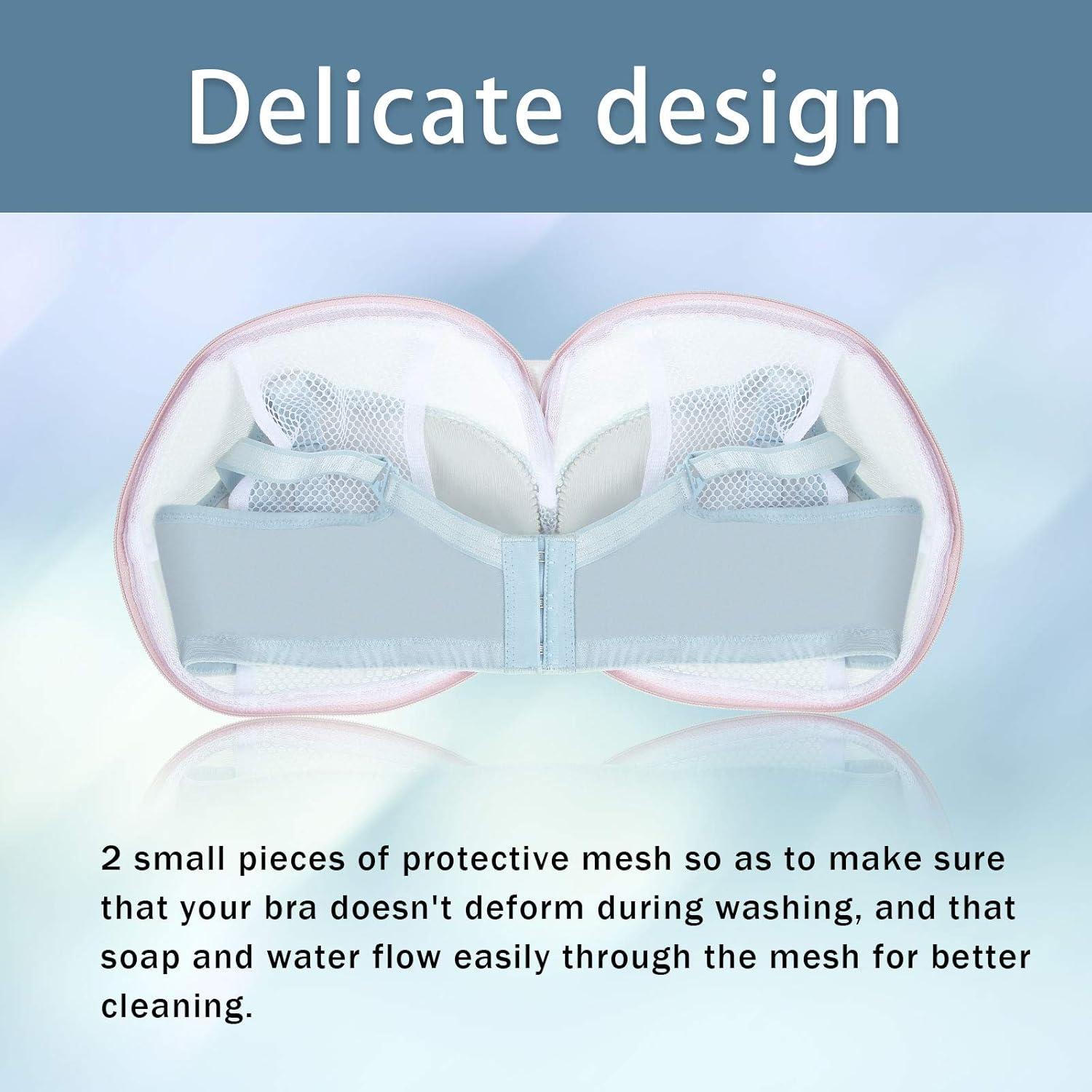 Bolsa de Lavado de Sujetadores Shappy 6 Piezas Malla Rosa