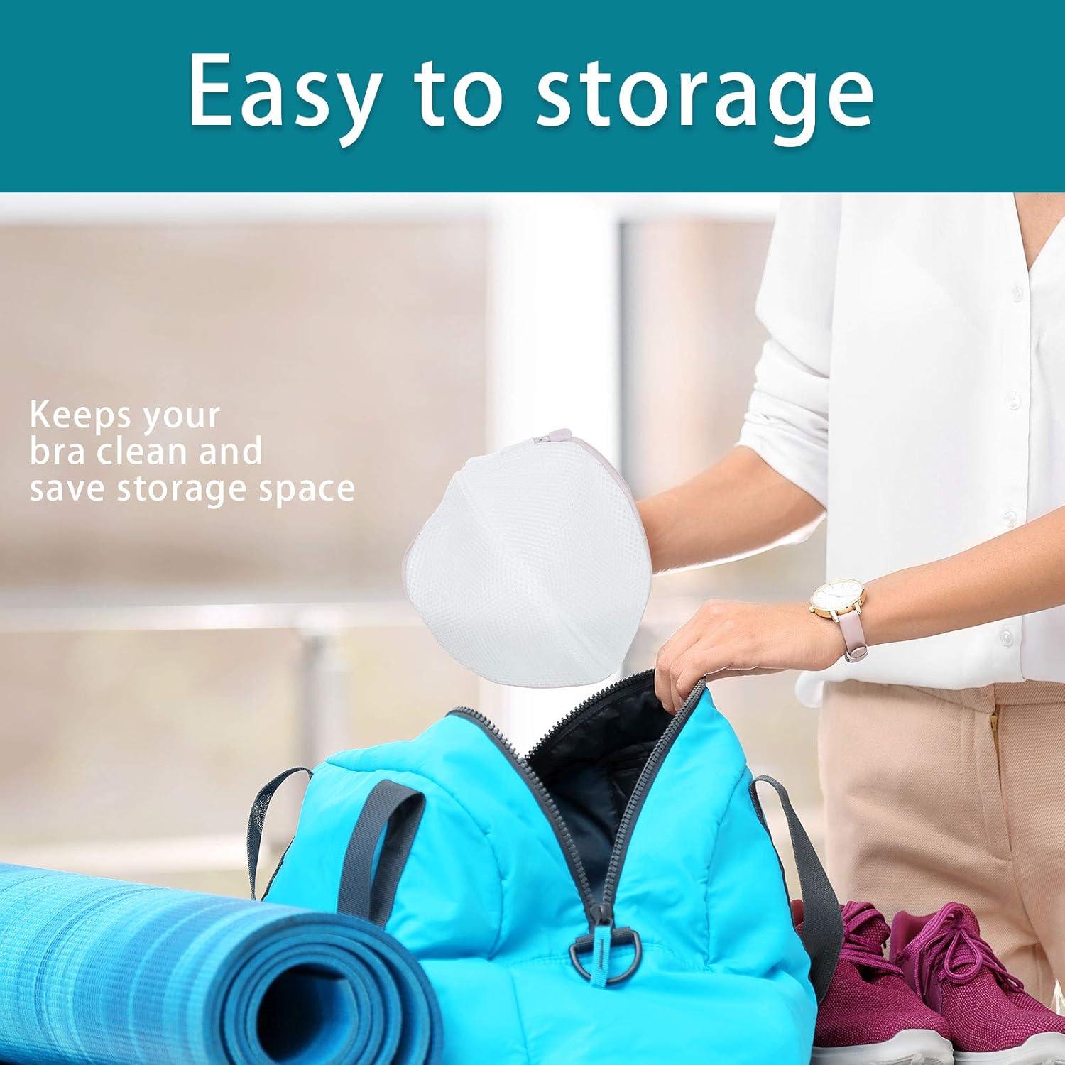 Bolsa de Lavado de Sujetadores Shappy 6 Piezas Malla Rosa