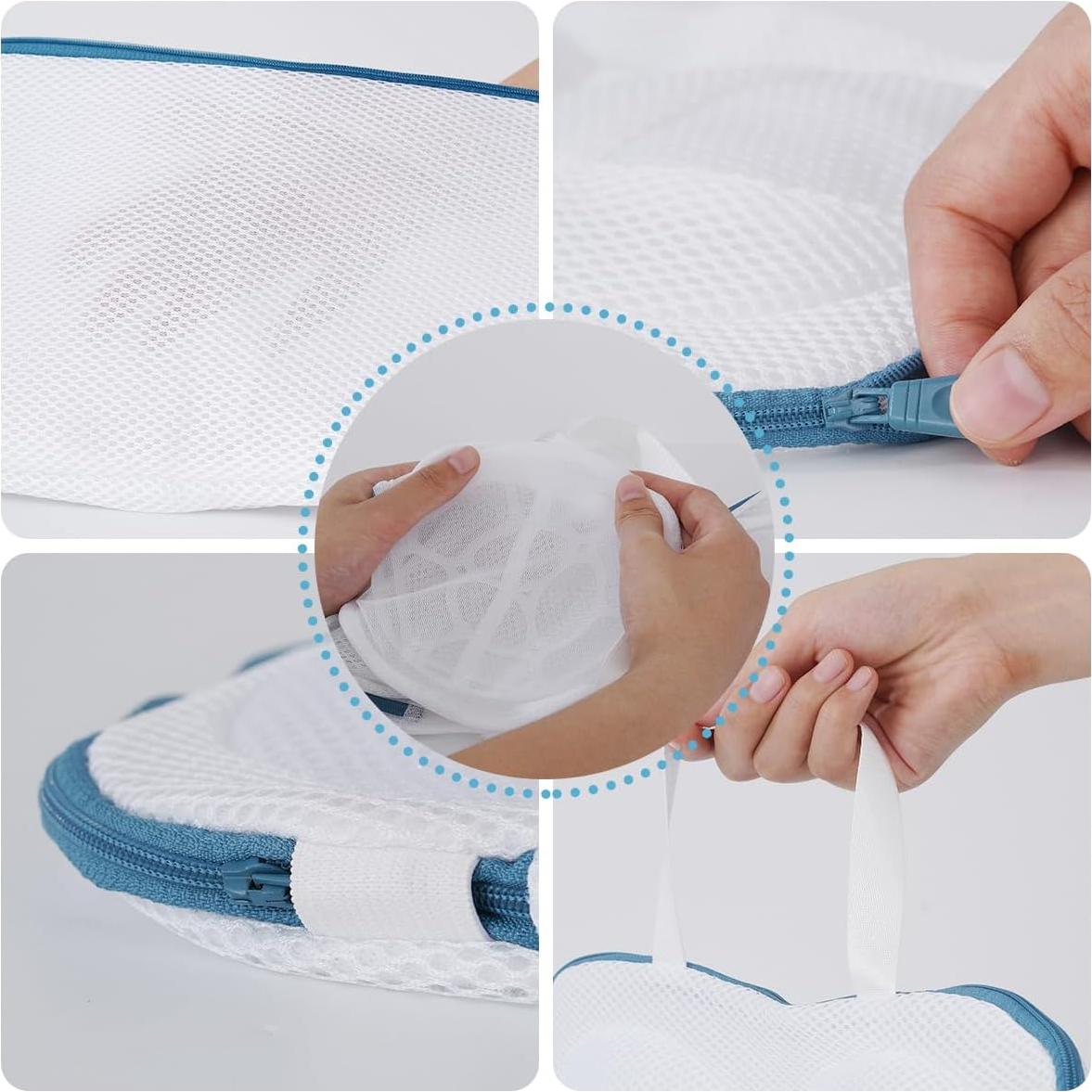 Juego de 3 Bolsas de Lavado de Sujetadores Werduoland Azul