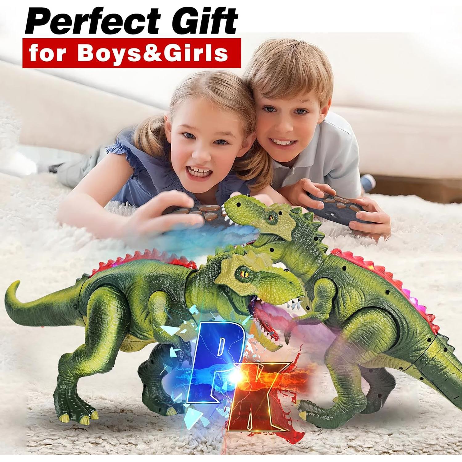 Dinosaurio RC LICHENG T Rex con Luz y Rugidos 3-8 Años