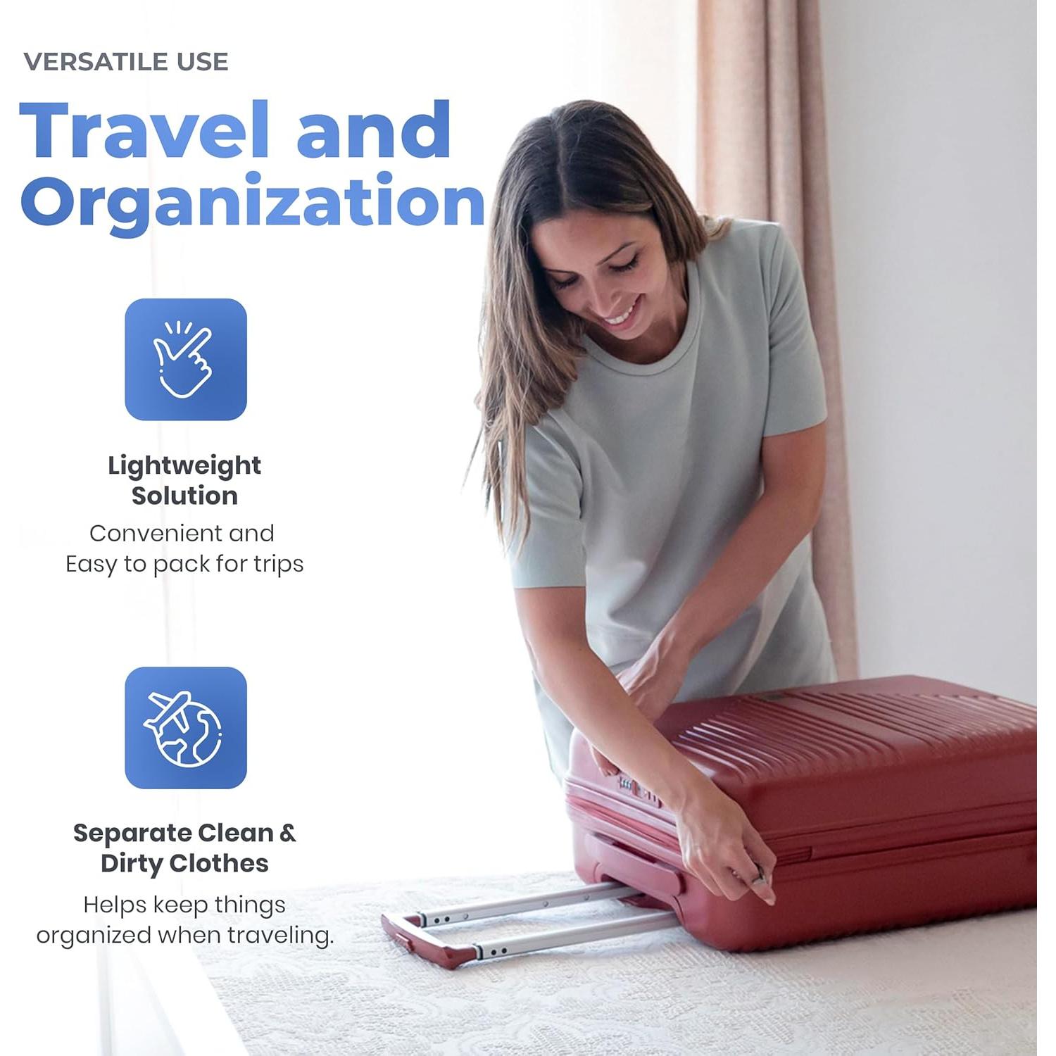 Bolsas de Malla con Cremallera Handy Laundry - 4 Unidades - 30 x 40 cm