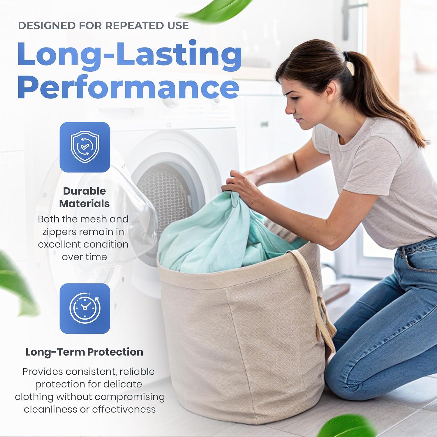 Bolsas de Malla con Cremallera Handy Laundry - 4 Unidades - 30 x 40 cm