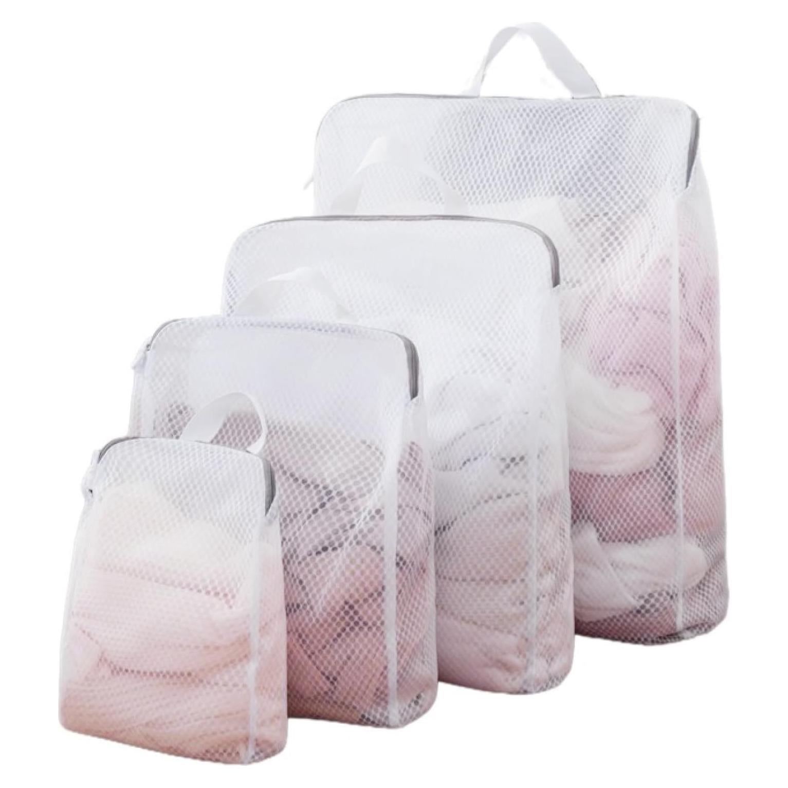 Bolsas de Lavandería 4Pcs GWT Malla 3D con Cremallera y Asas