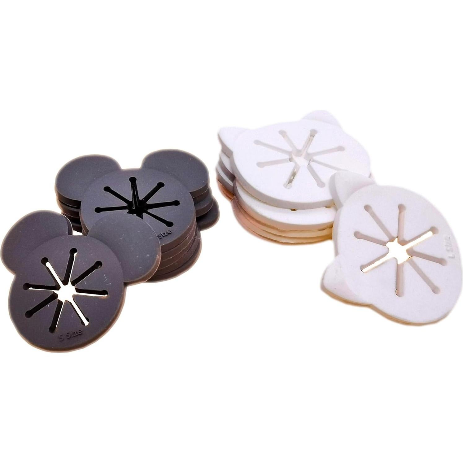 Cooplay 20 Anillos Sujetadores de Calcetines Silicona