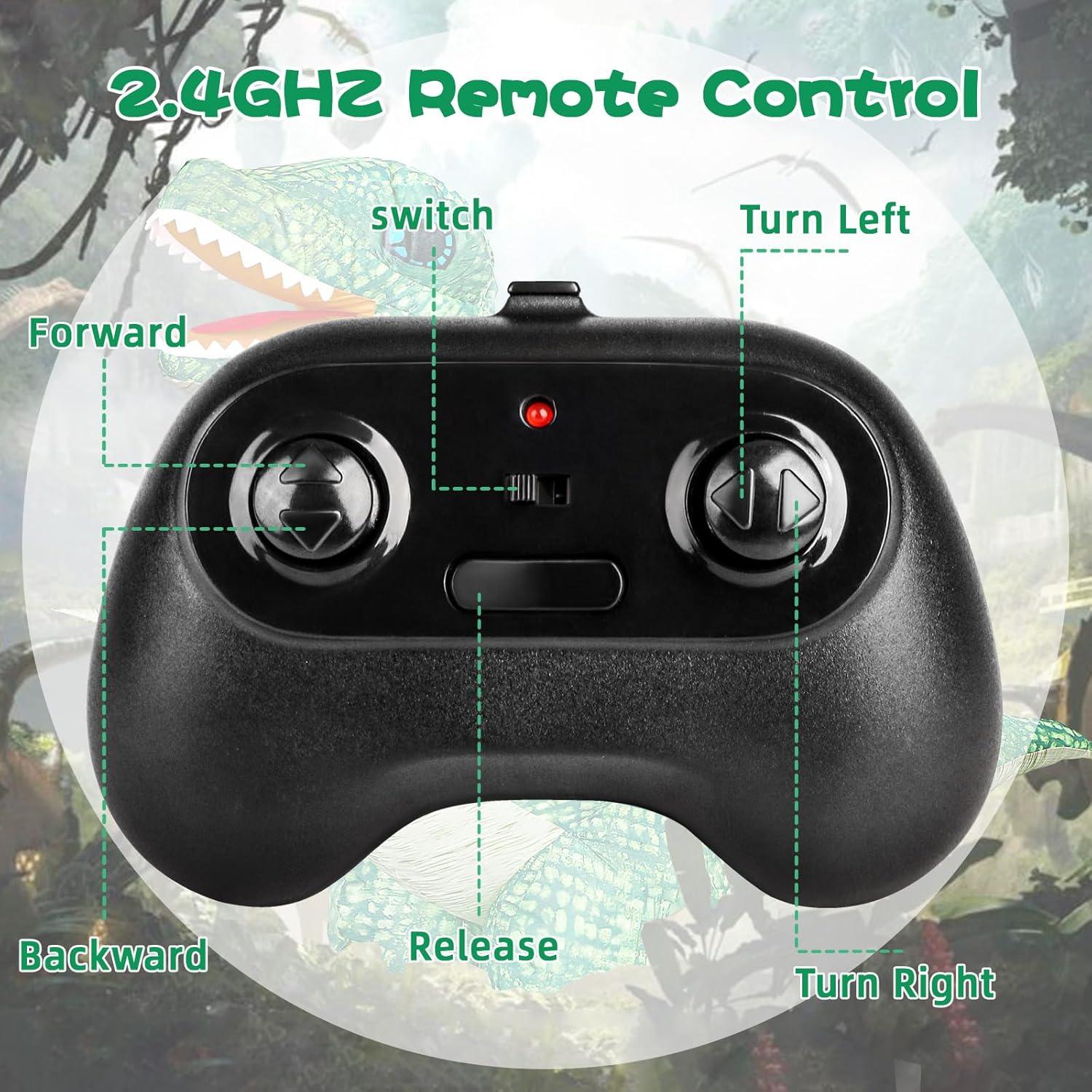 Juguete Inflable Dinosaurio Control Remoto 2.4GHz Jovow 99cm