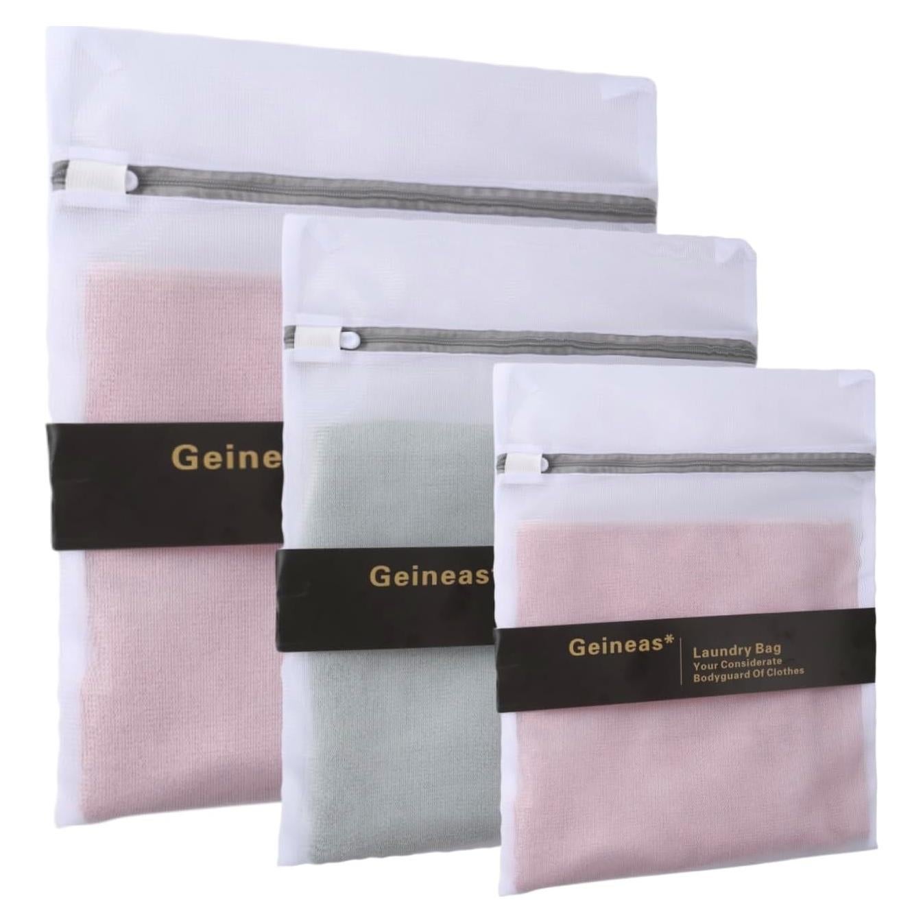 Bolsas de Lavandería GEINEAS 3 Piezas Malla para Delicados