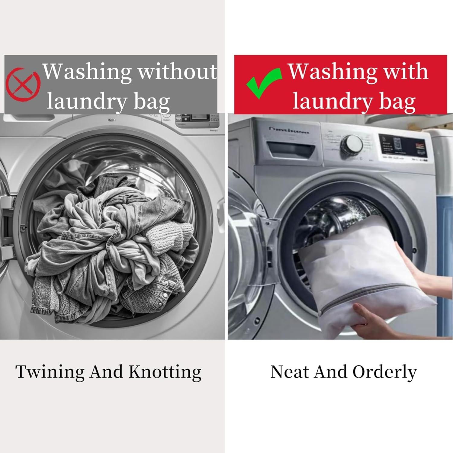 Bolsas de Lavandería GEINEAS 3 Piezas Malla para Delicados