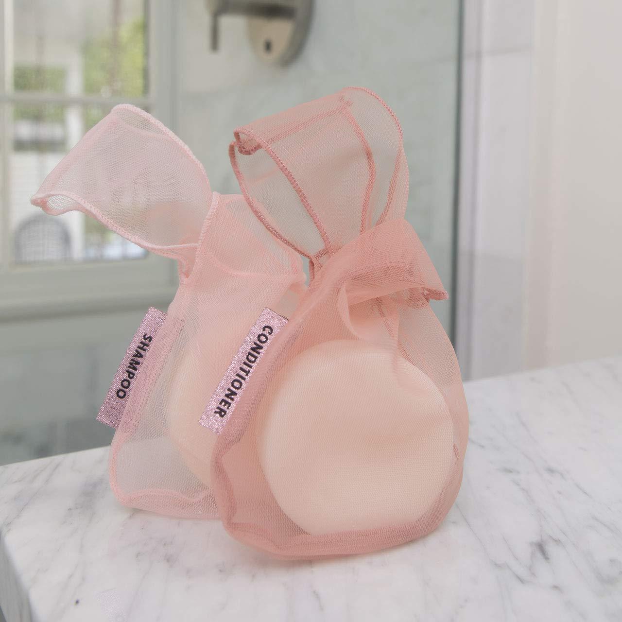 Bolsa de Malla Reciclada Kitsch para Jabón y Champú Rubor