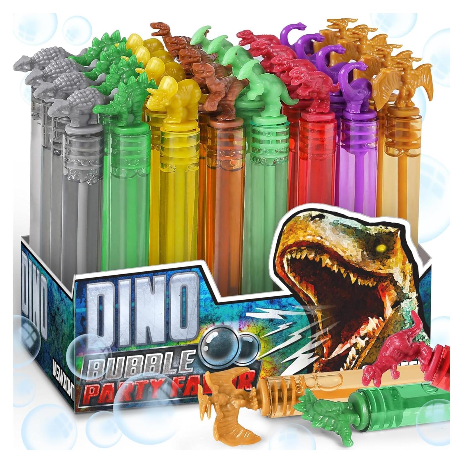 Varitas de Burbujas de Dinosaurio MAPIXO - Paquete de 32 Mini Juguetes