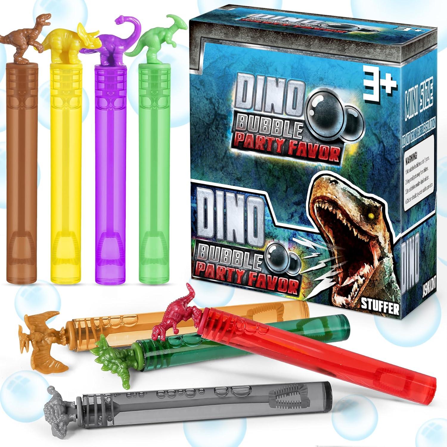 Varitas de Burbujas de Dinosaurio MAPIXO - Paquete de 32 Mini Juguetes