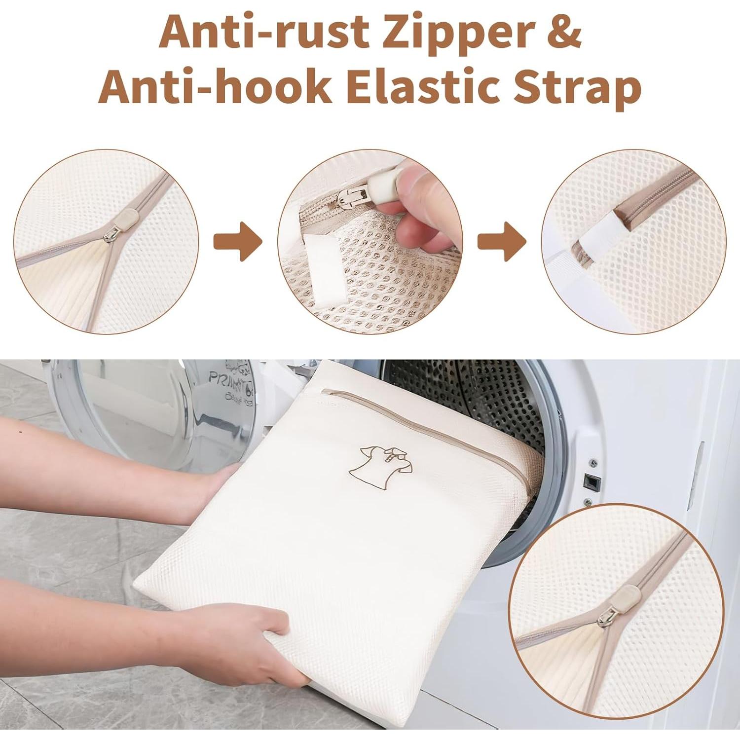 Paquete de 3 bolsas de lavandería MDSXO para calcetines