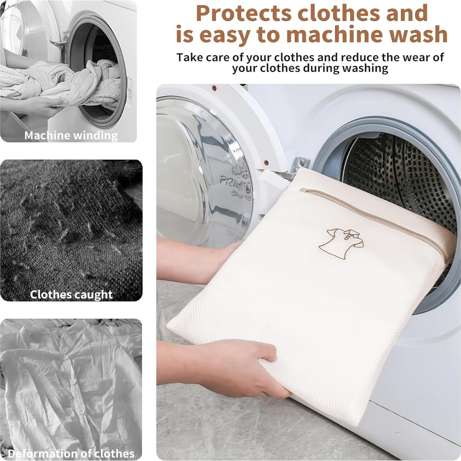 Paquete de 3 bolsas de lavandería MDSXO para calcetines