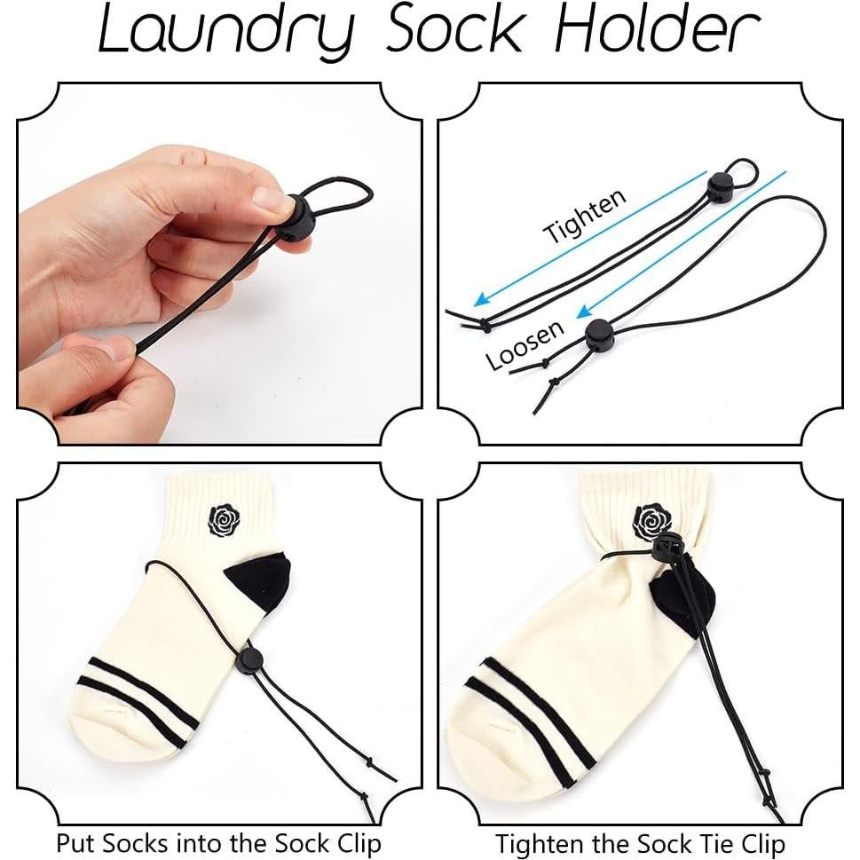 Clips para Calcetines de Lavandería NBEADS 42 Pcs 7 Colores