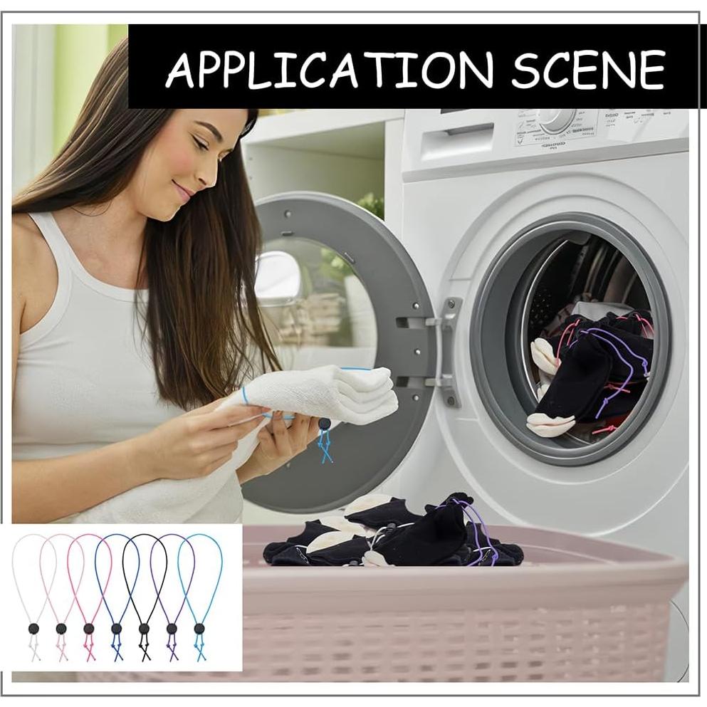 Clips para Calcetines de Lavandería NBEADS 42 Pcs 7 Colores