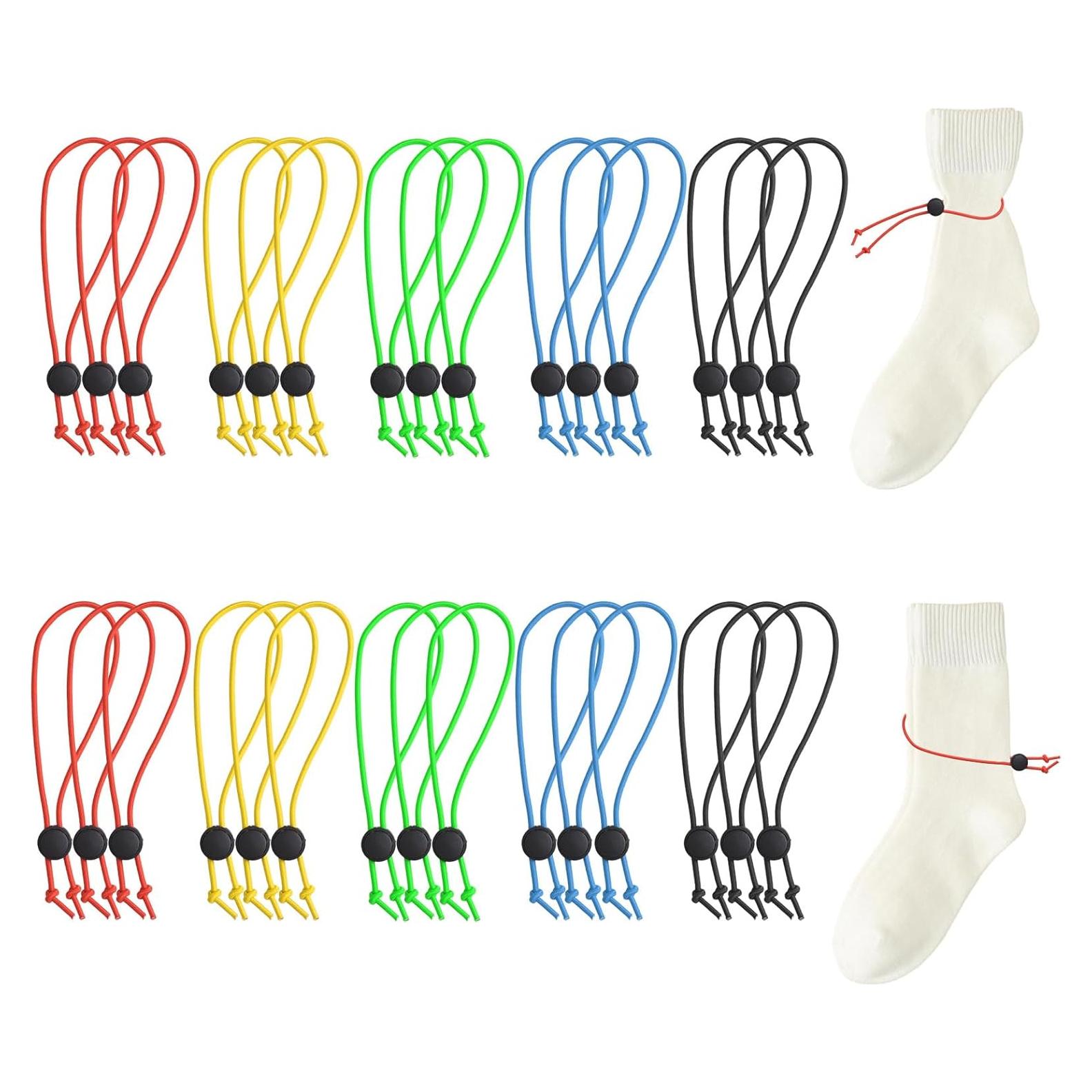 30 Clips de Calcetines de Color Mezclado HOMMDECO 34.5cm