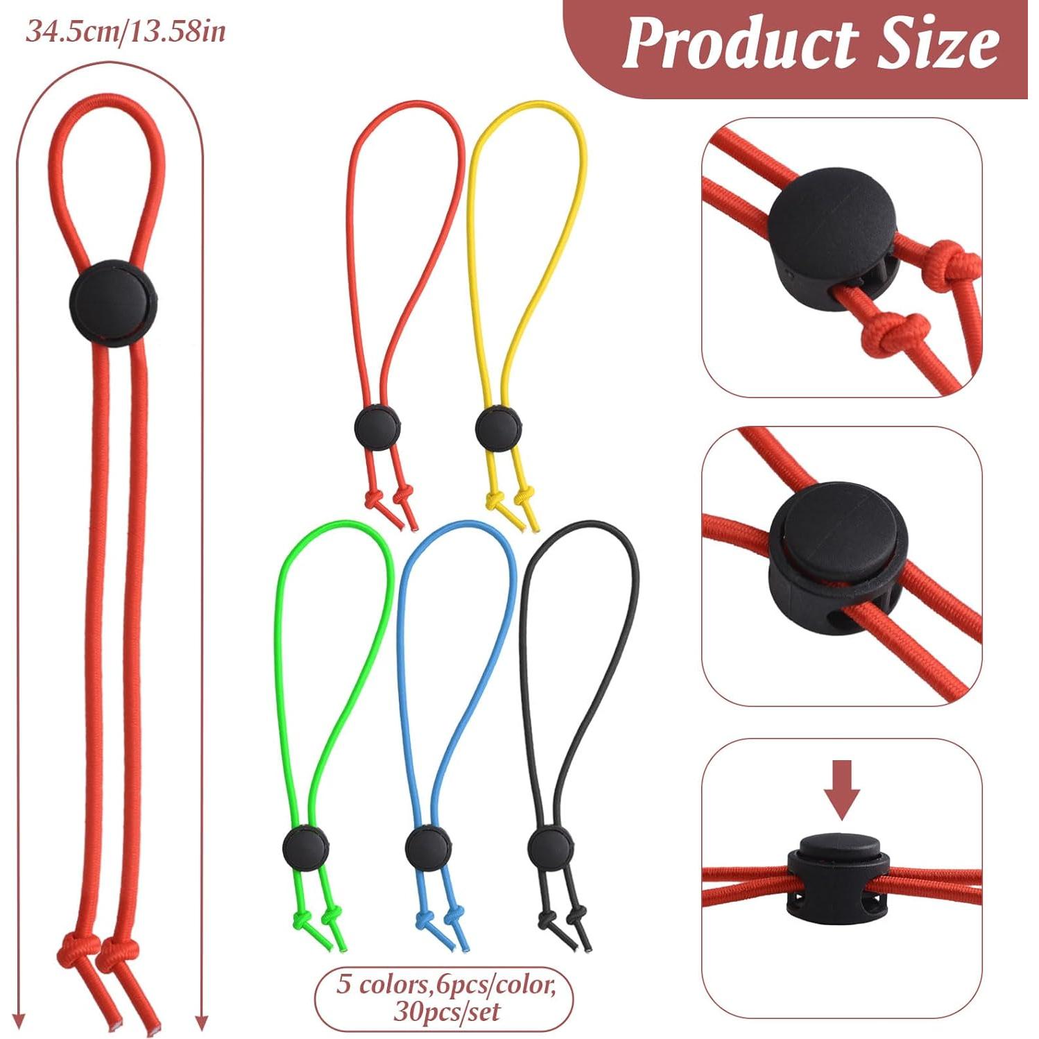 30 Clips de Calcetines de Color Mezclado HOMMDECO 34.5cm