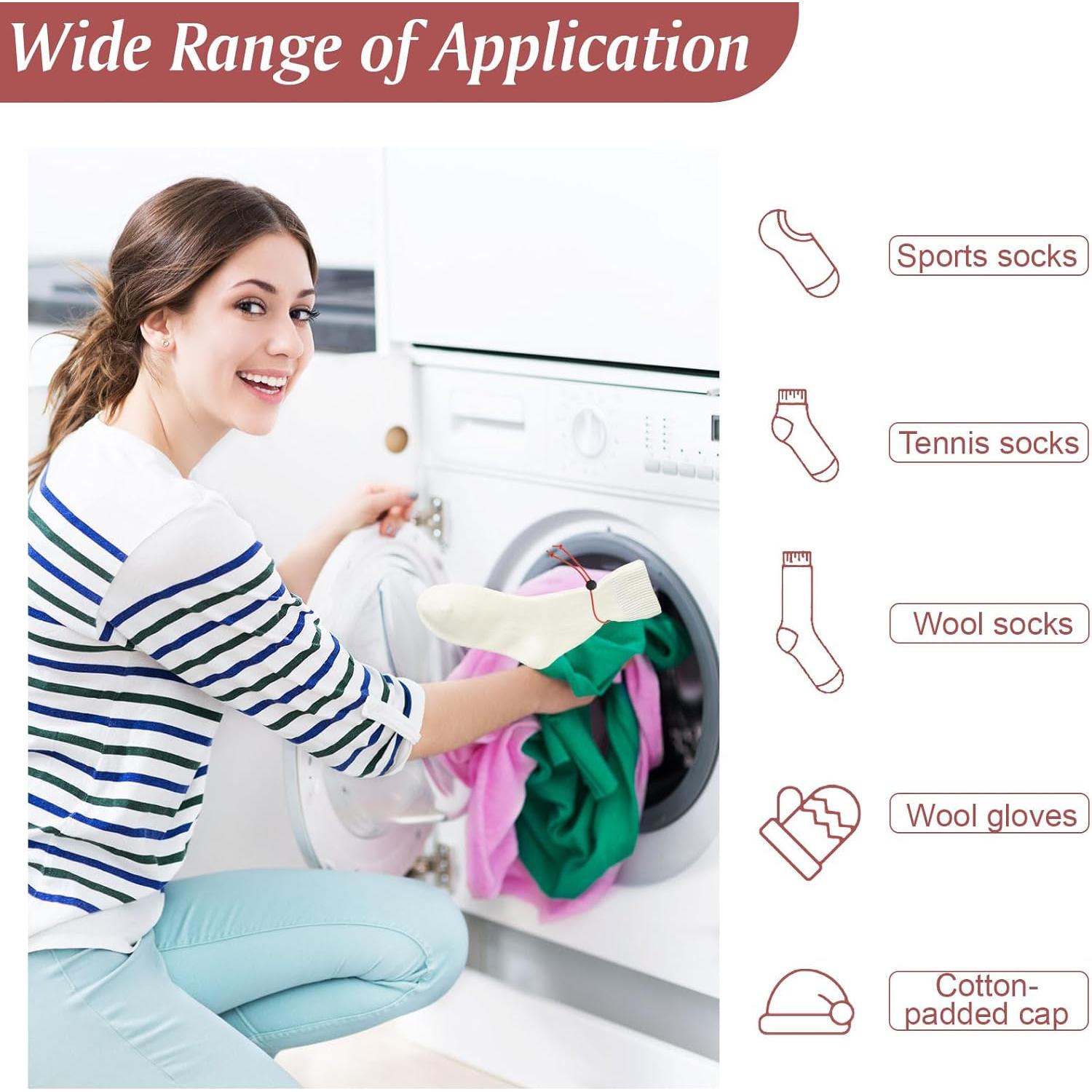 30 Clips de Calcetines de Color Mezclado HOMMDECO 34.5cm