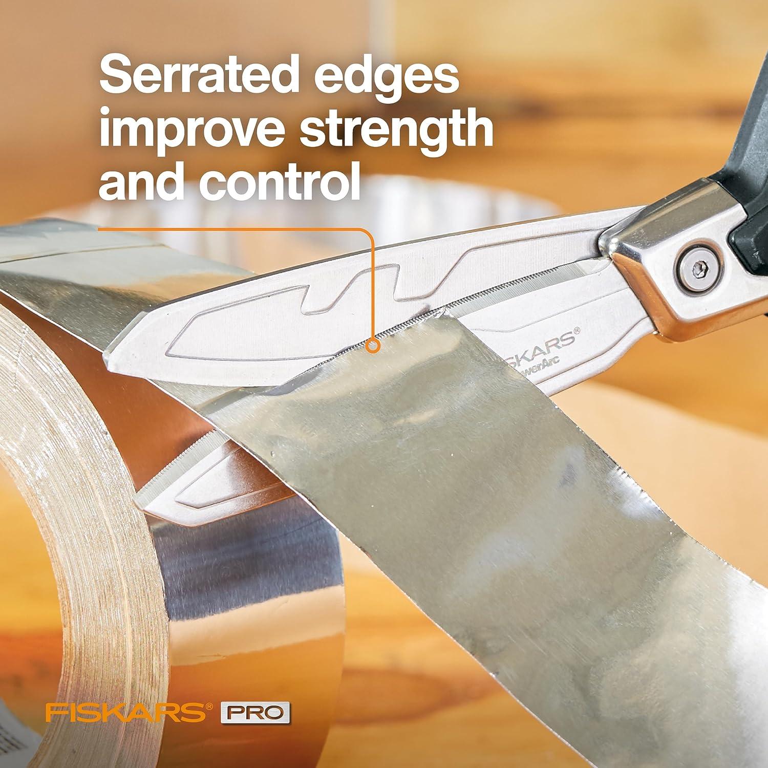 Tijeras Fiskars Pro PowerArc 25.4 cm Acero Inoxidable Naranja/Negro