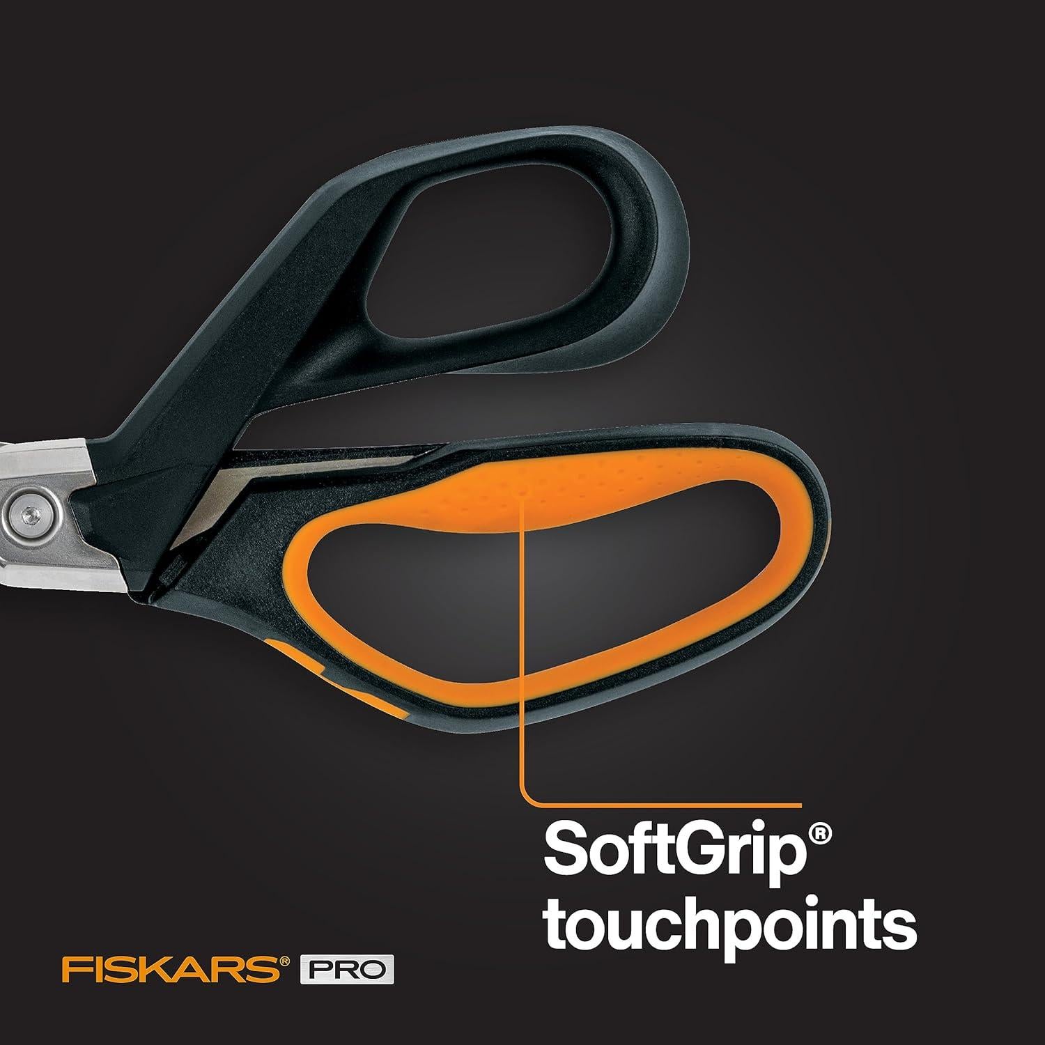 Tijeras Fiskars Pro PowerArc 25.4 cm Acero Inoxidable Naranja/Negro
