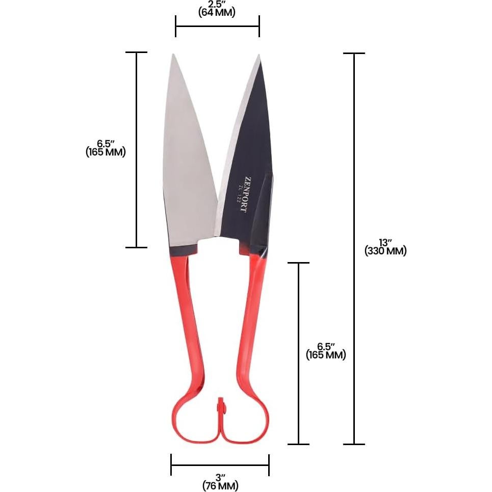 Tijeras de Cebolla y Oveja Zenport ZL122 Acero al Carbono 330mm