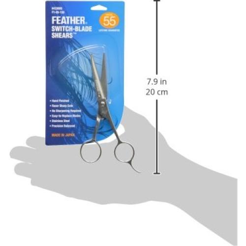 Tijeras Plegables No.55 Feather 14 cm - Reemplazo de Cuchillas