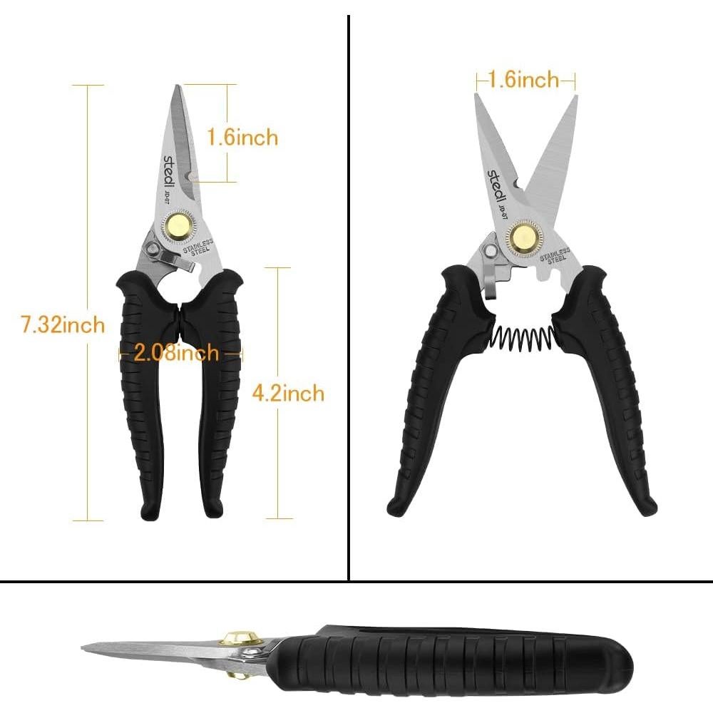 Tijeras multipropósito Stedi 18.29 cm acero inoxidable antideslizante