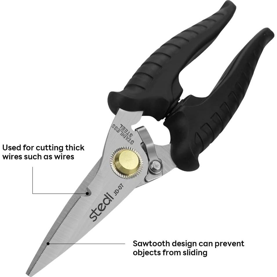 Tijeras multipropósito Stedi 18.29 cm acero inoxidable antideslizante