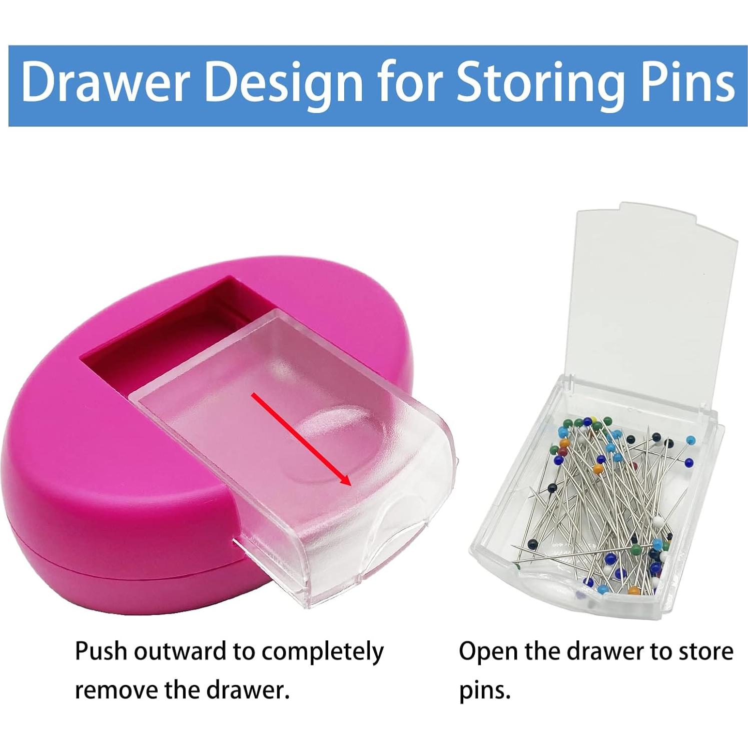 Cojín Magnético para Alfileres Hilltian - Rosa, 2 Piezas