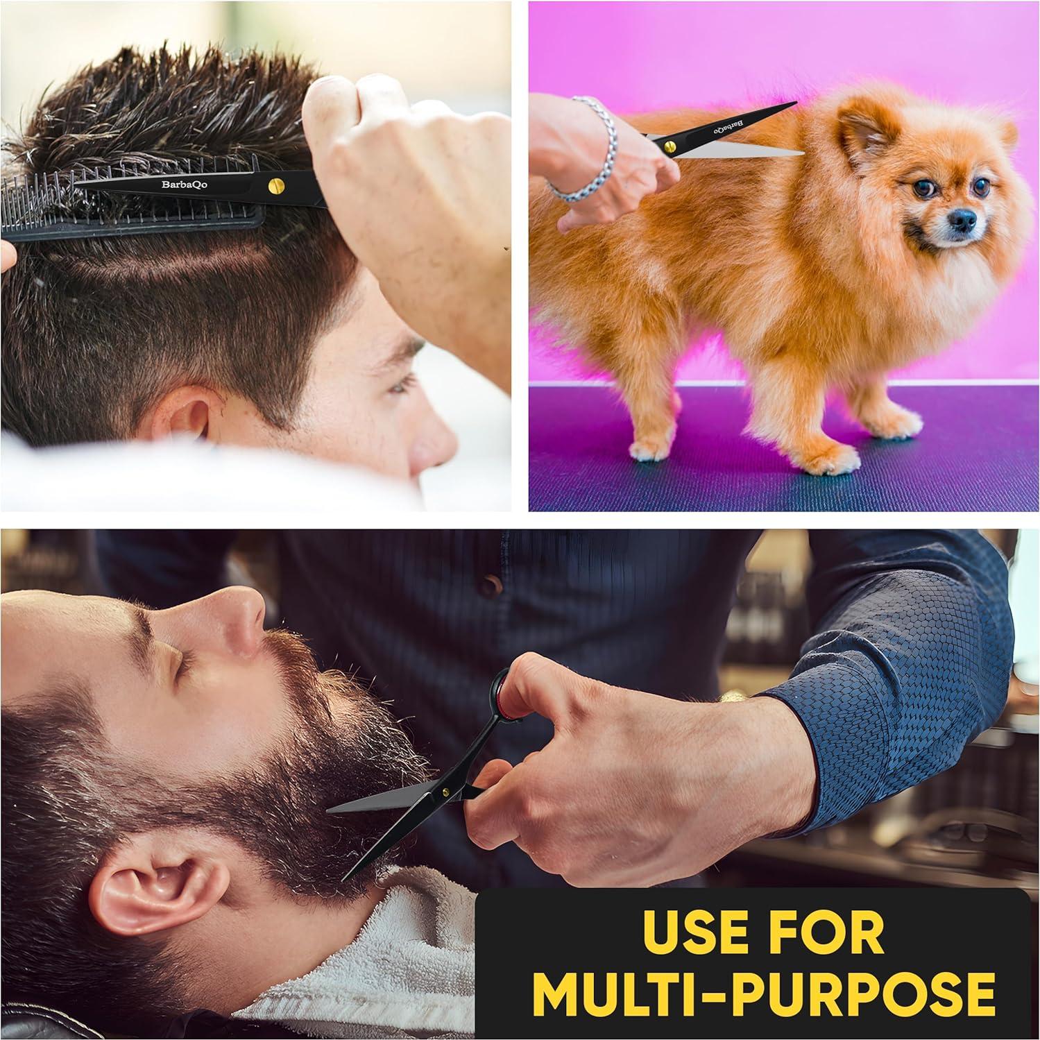 Tijeras de Corte de Cabello BarbaQo 16.5 cm Acero Inoxidable